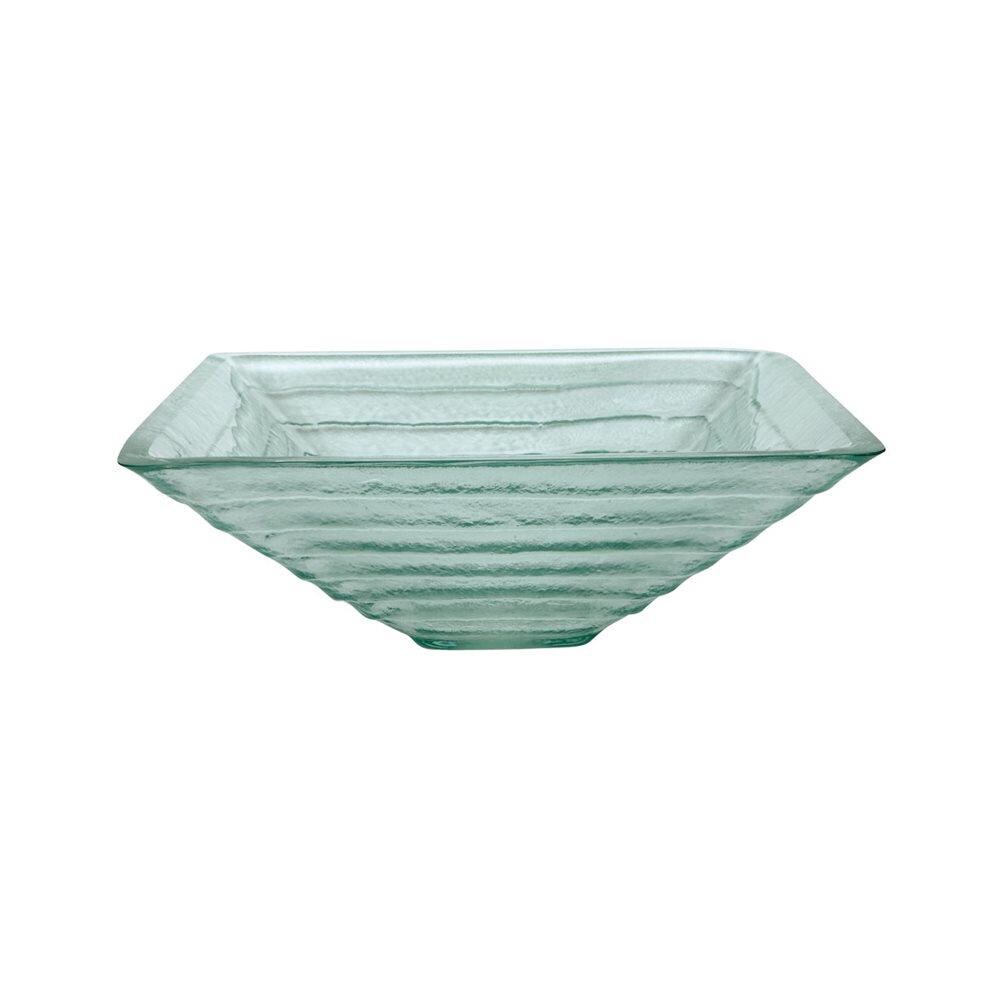 Elements of Design ECV1616VCG Fauceture Glass Vessel Square Transitional Crystal clear Bathroom Sink ( 16.5-Inches x 16.5-Inches )
