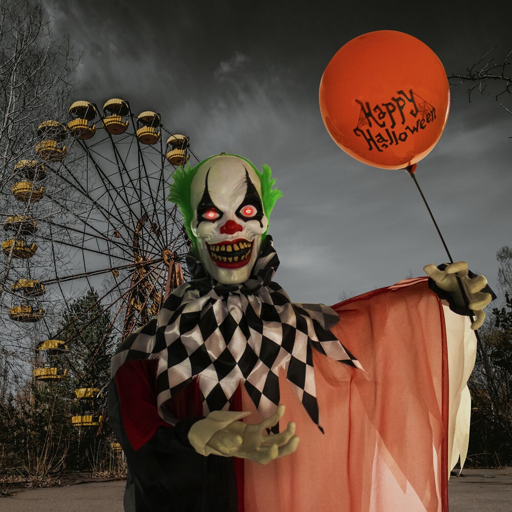 Haunted Hill Farm HHCLOWN-7FLSA Halloween-Animatronics - View #2