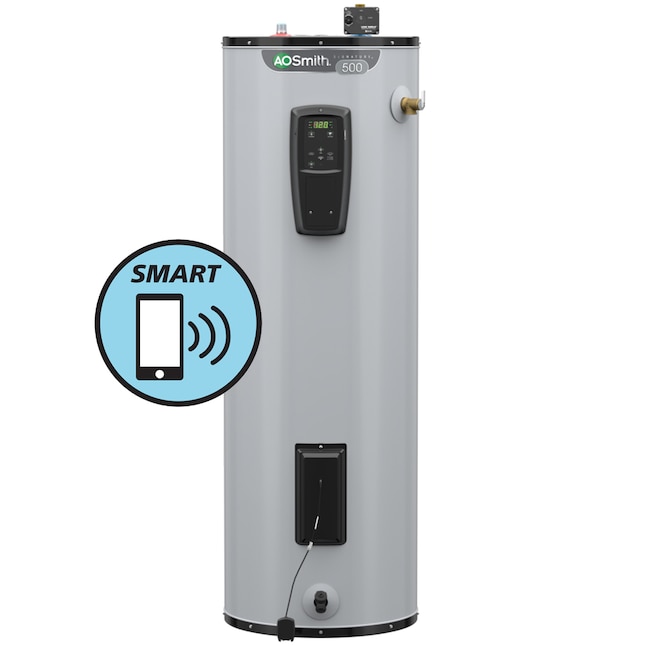 A.O. Smith Signature 500 40-Gallon Tall 12-Year Warranty 5500-Watt Double  Element Smart Electric Water Heater with Leak Detection & Automatic  Shut-Off in the Water Heaters department at