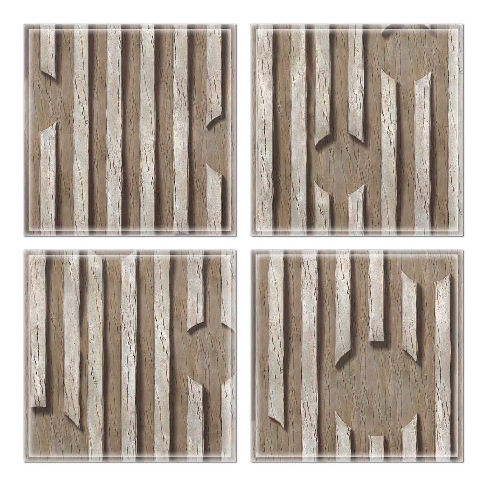 Instant Mosaic 7280103 Upscale Designs 32-Pack Multicolor 6-in x 6-in Glossy Glass Random Wall Tile