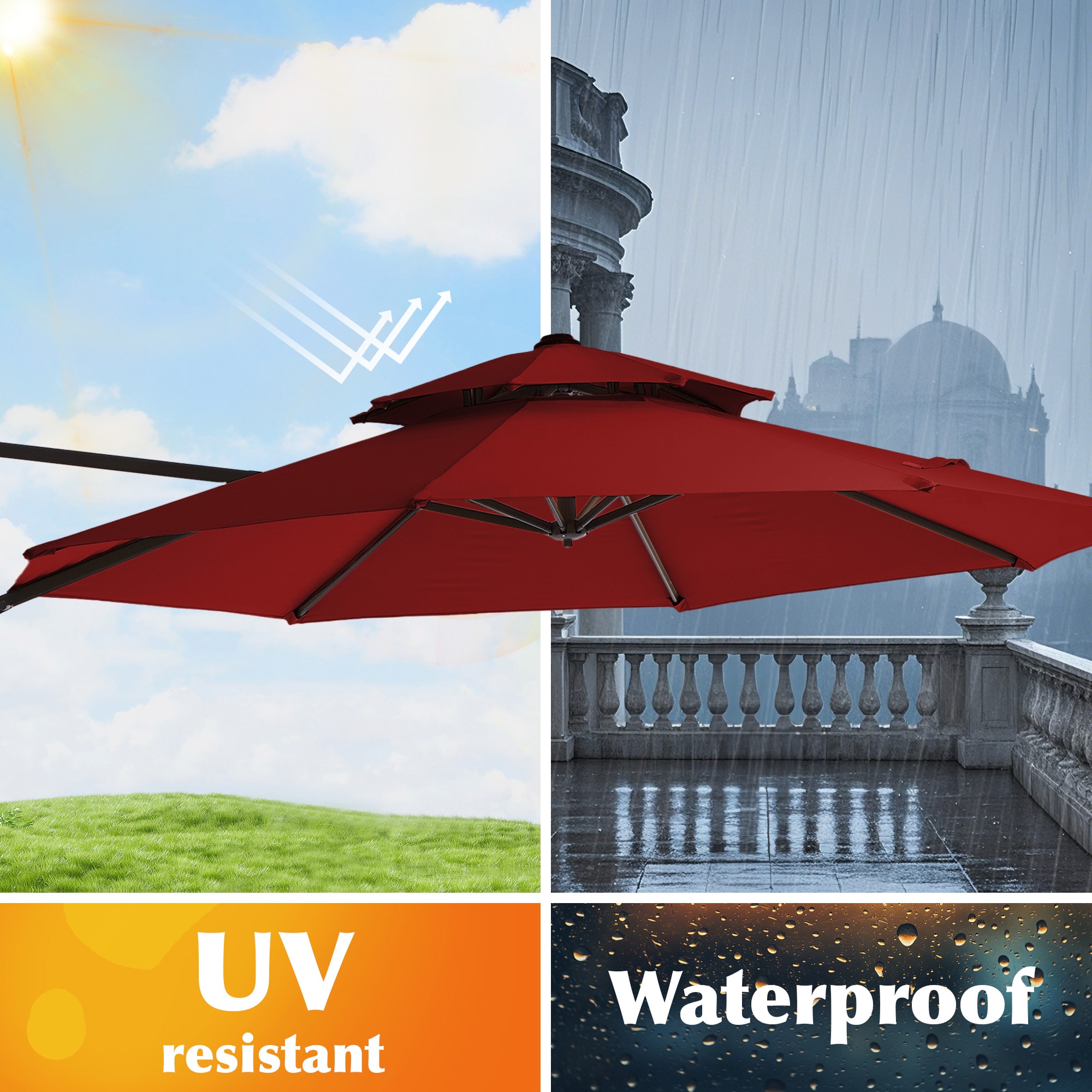 VOUA JE-LK11-GY+BASE Umbrellas-2 - View #8