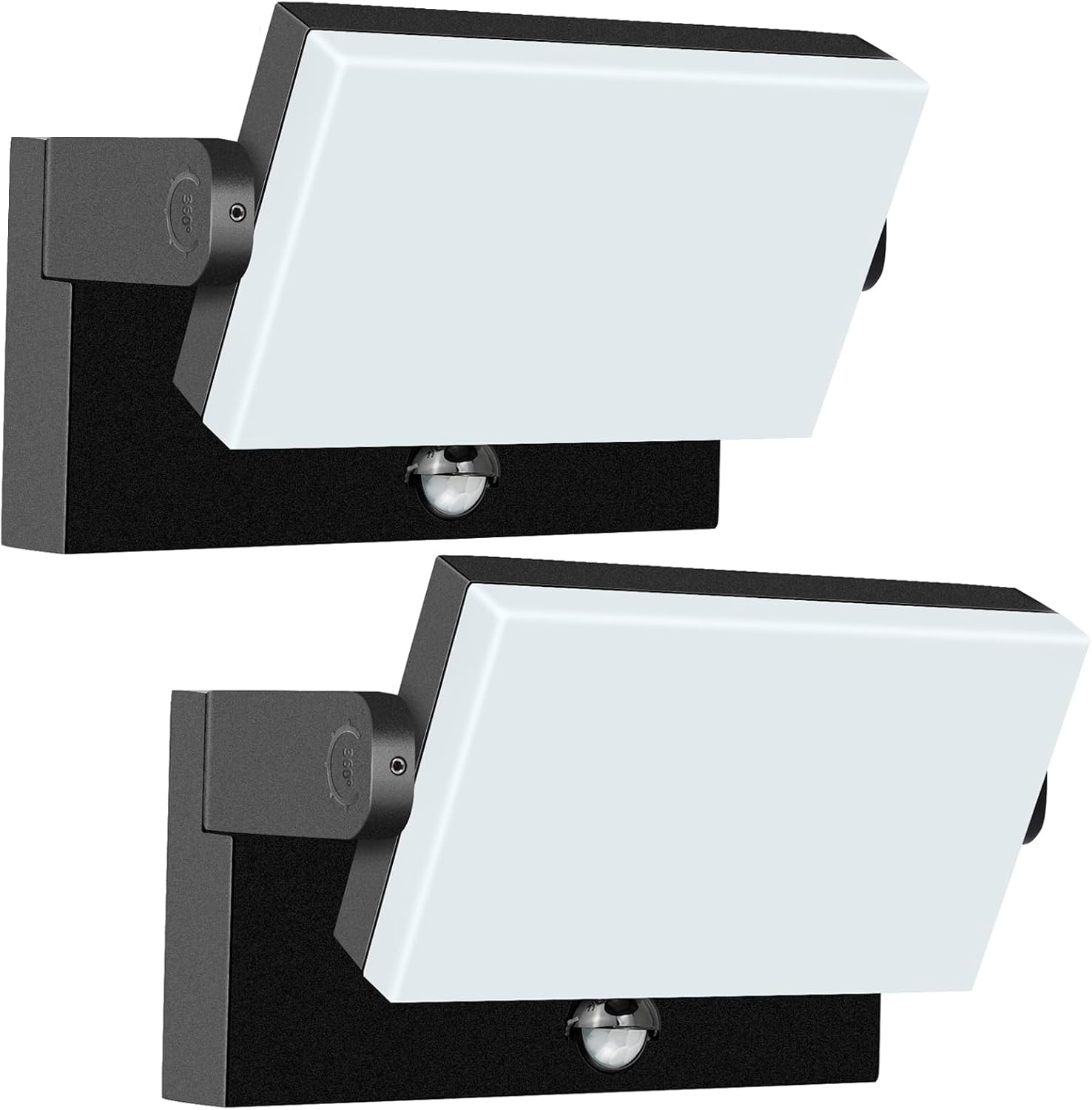 Rosykite 40W LED Wall Pack Lights Outdoor Motion Sensor 360 Rotation 5000K 6000K 4000K Selectable Exterior Flood Lighting Fixture Sconce for Porch Garage Patio