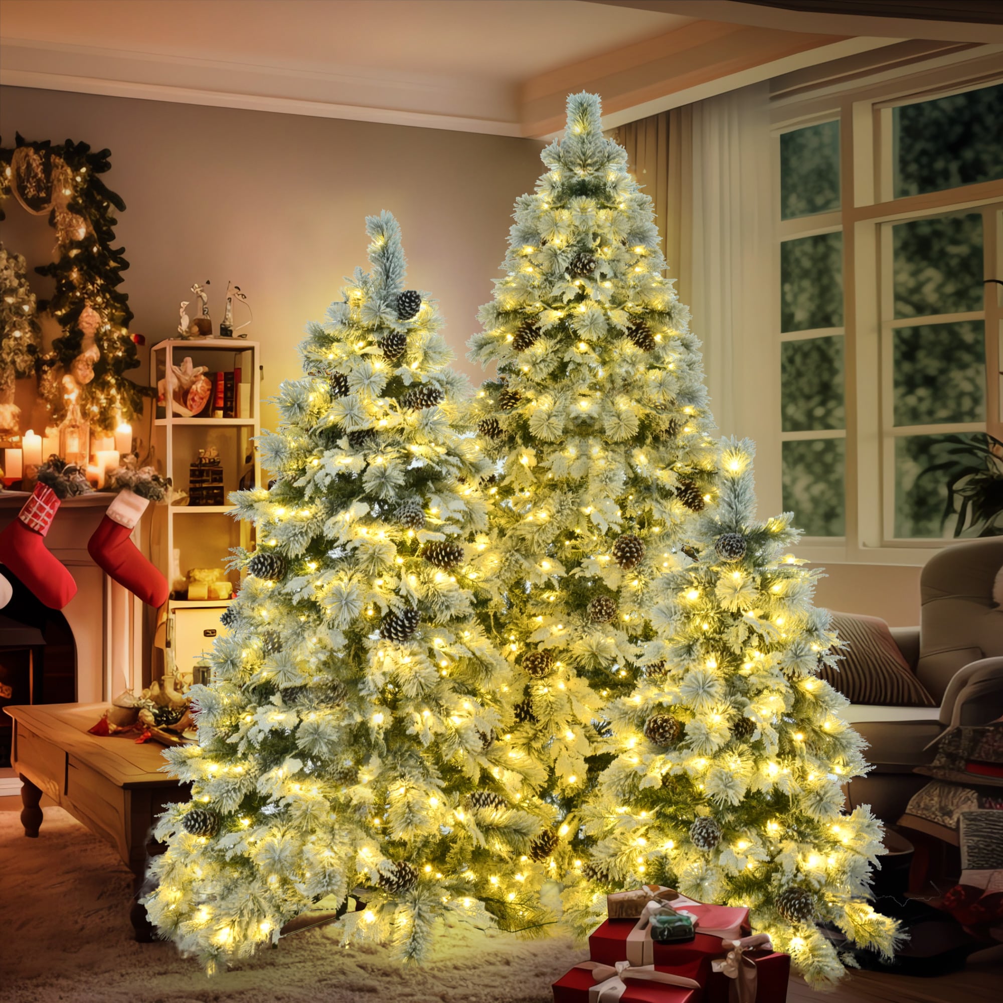 AAZJ NBC-64217LEDCL Artificial-Christmas-Trees - View #9