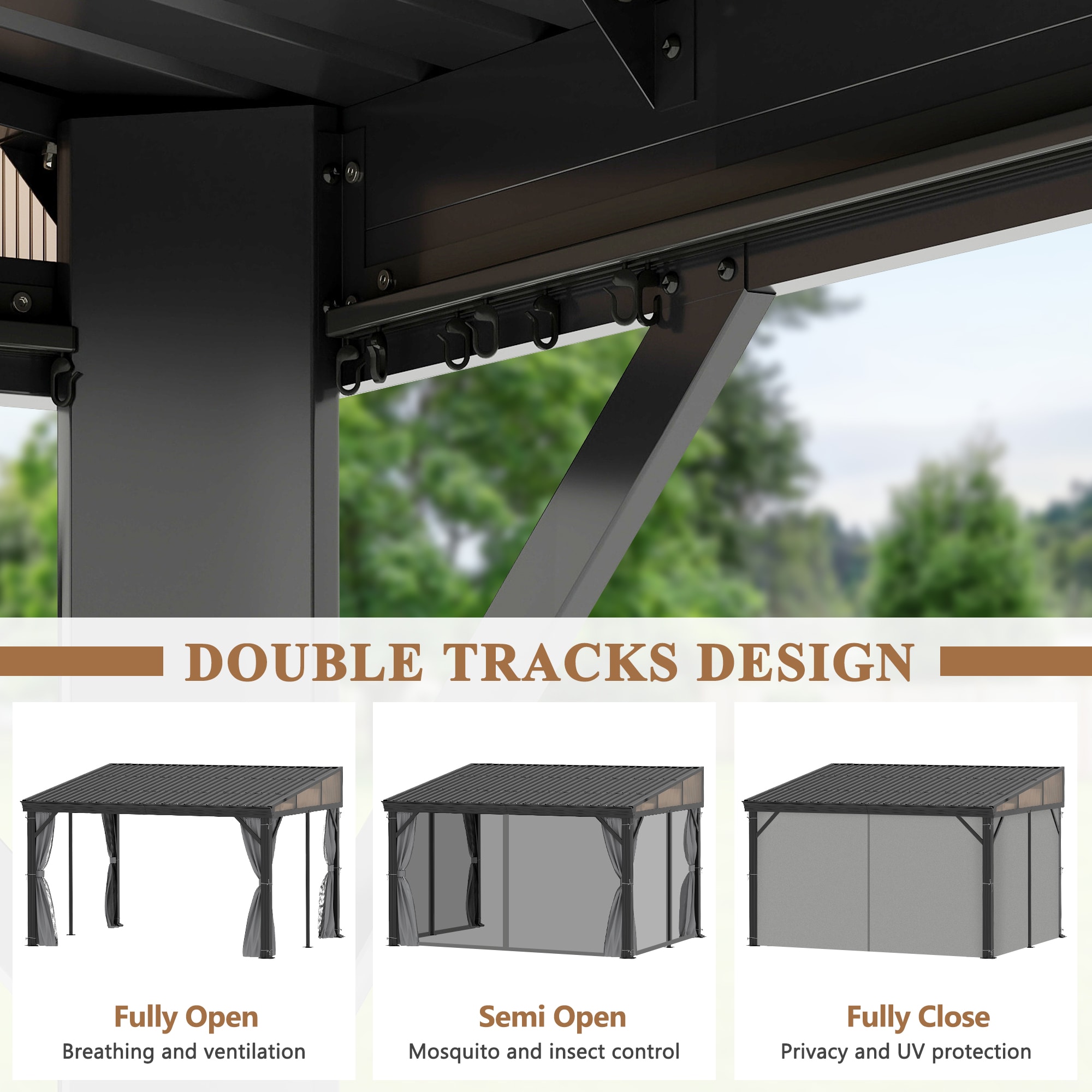 Coveronics LW-B001G061 Wood-Resin-Gazebos - View #6