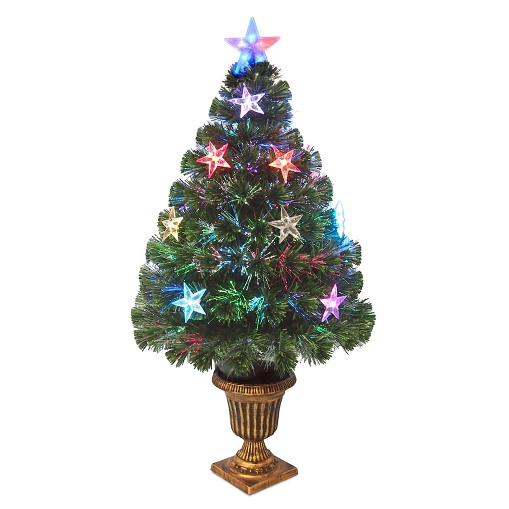 National Tree Company SZEX7-133-36 3.0-Feet Pre-lit Artificial Christmas Tree with White LED Lights