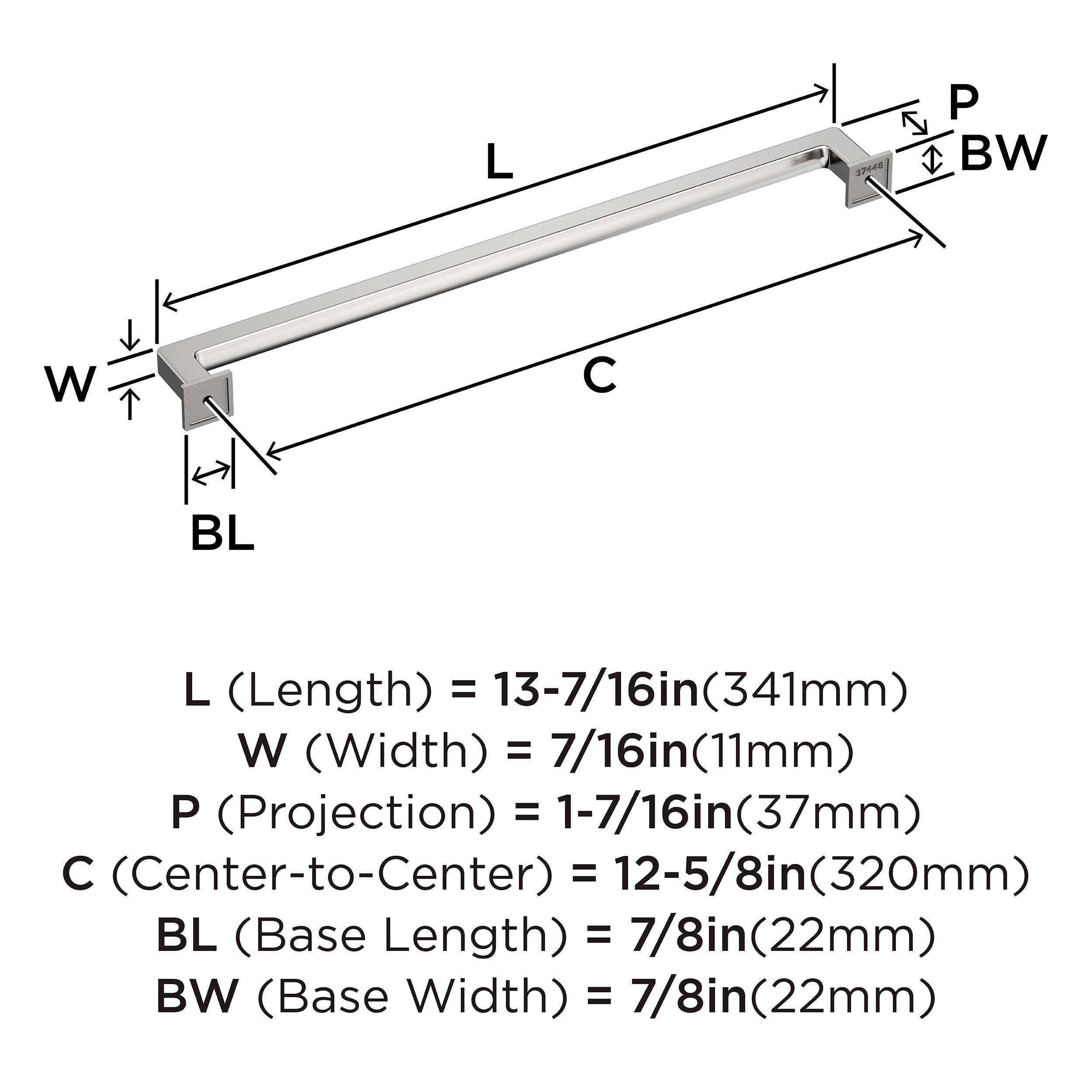 Amerock BP3744826 Cabinet-Pulls - View #4