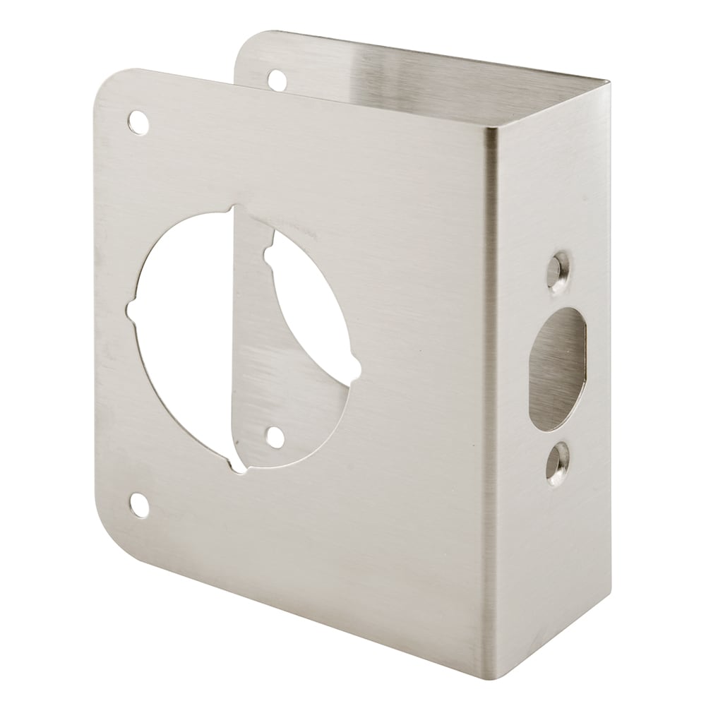 Prime-Line MP9455 4-3/4-in W x 4-1/2-in H Satin Door Reinforcer Electronic reinforcing mount