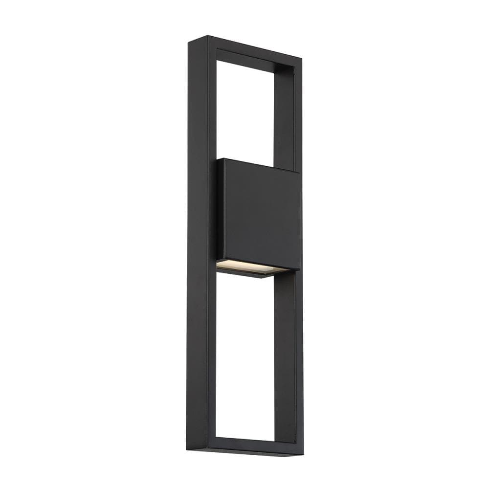 Minimalist Black Aluminum 18" LED Wall Sconce with Dimmable Light