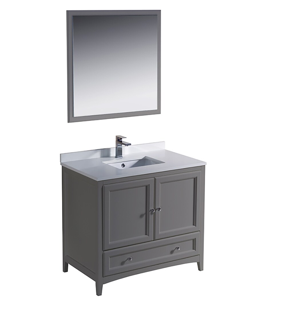 Fresca FVN2036GR Bath-Vanity-Combo - View #2