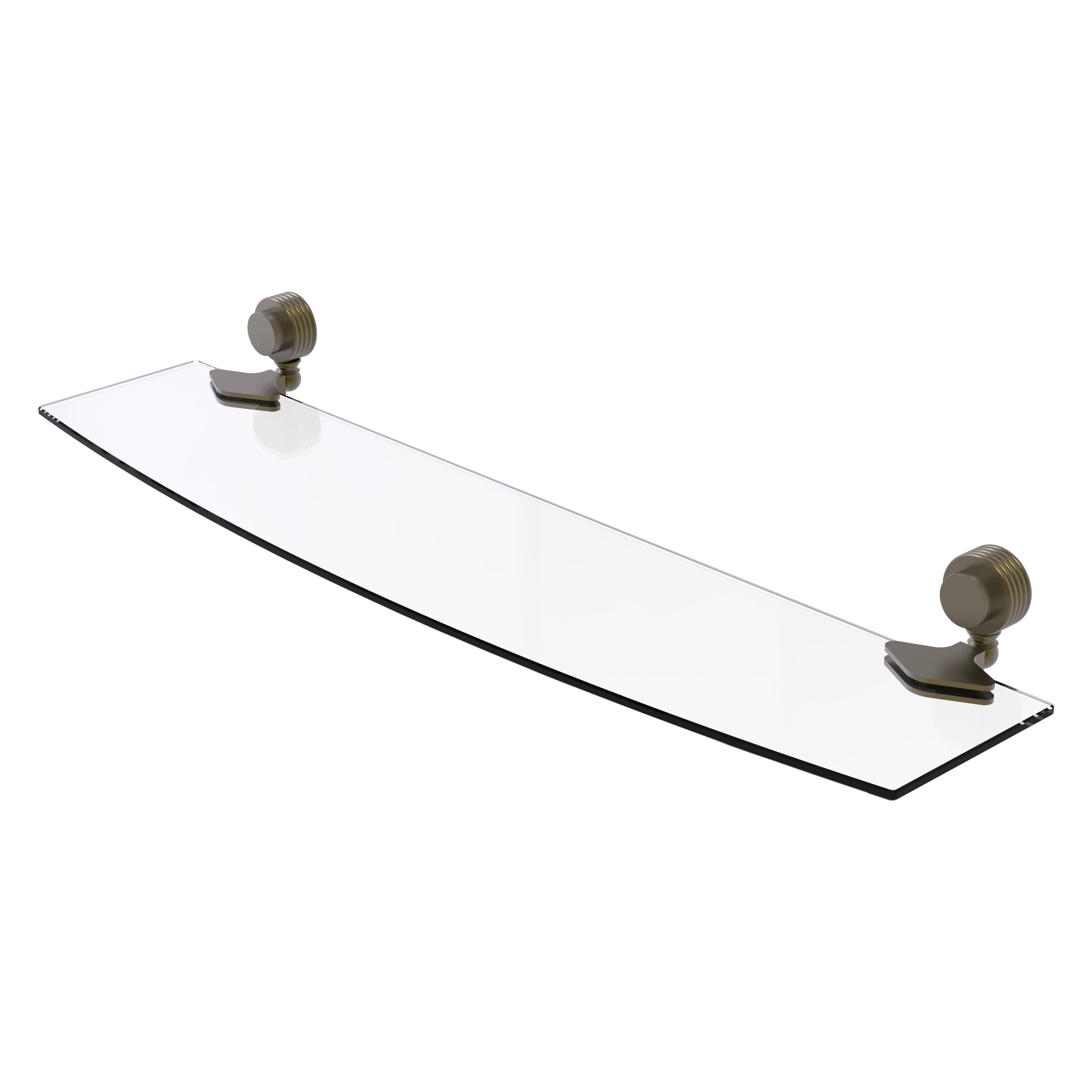 Allied Brass 433G/24-ABR Venus Antique Brass Wall mount Bathroom Shelf ( 24-in x 2-in x 5-in )