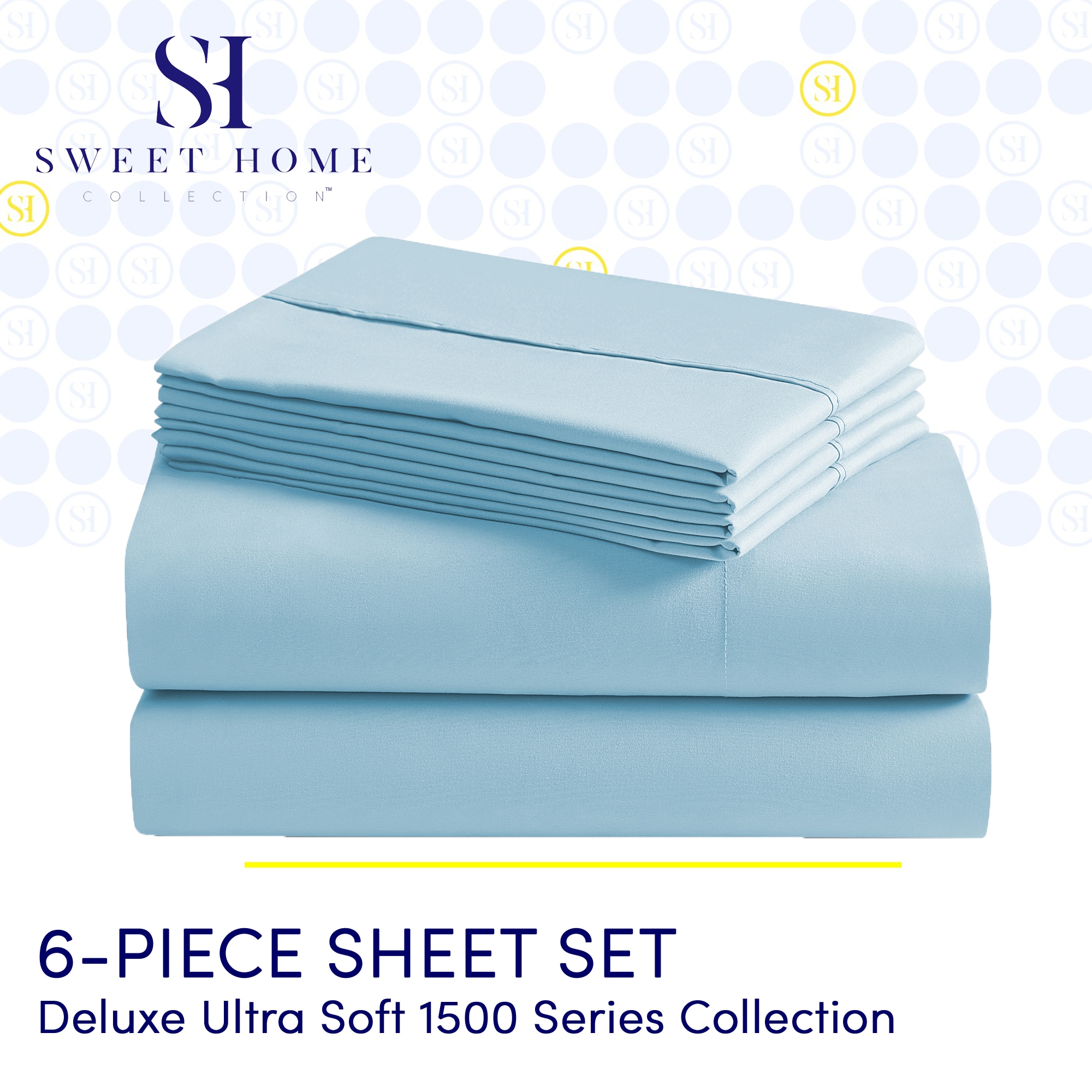 Sweet Home Collection LOW-6P-SH-KG-AQU Sheet-Sets - View #2