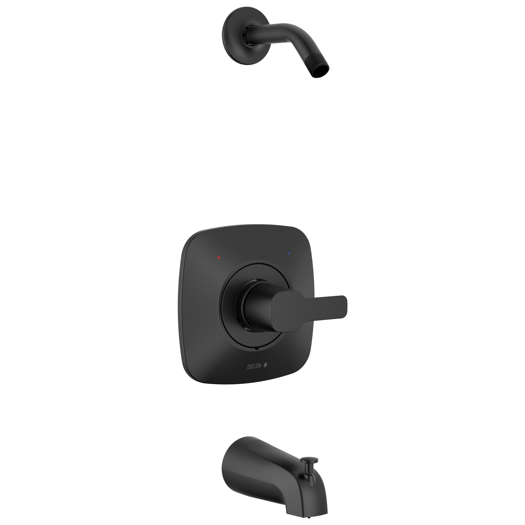 Delta T144339-BLLHD-PP Modern Matte Black 1-handle Sold separately Bathtub and shower Faucet