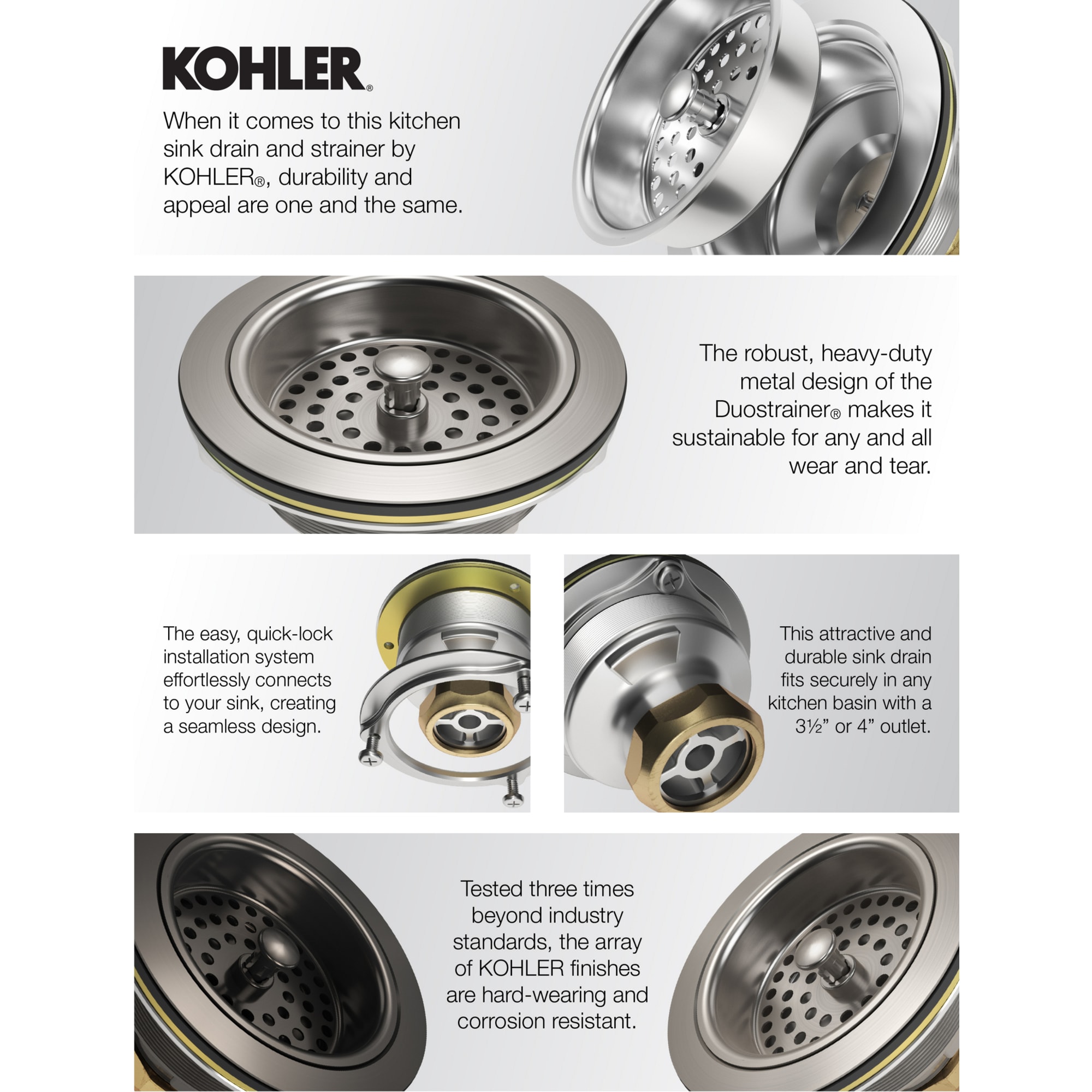 KOHLER 8801-CP Popup-Drains-Accessories - View #4
