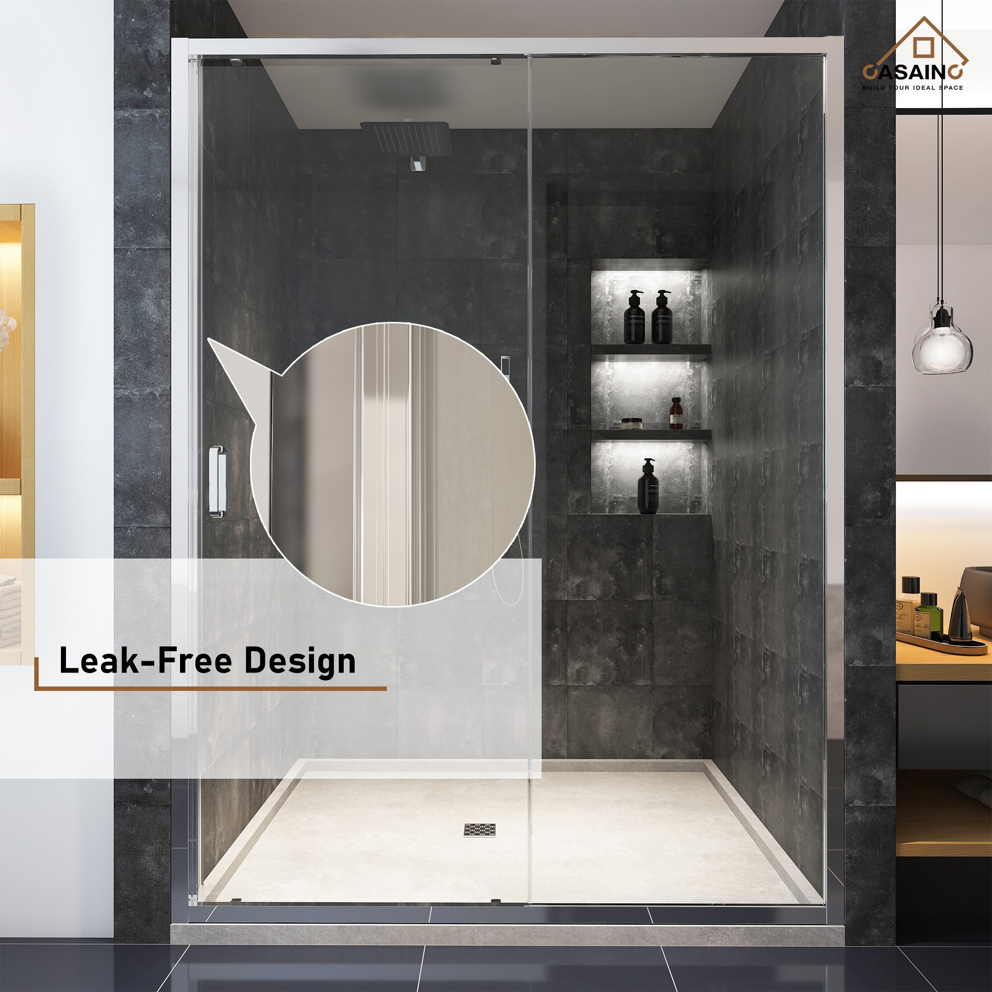CASAINC SL-TL-C80 Shower-Doors - View #7