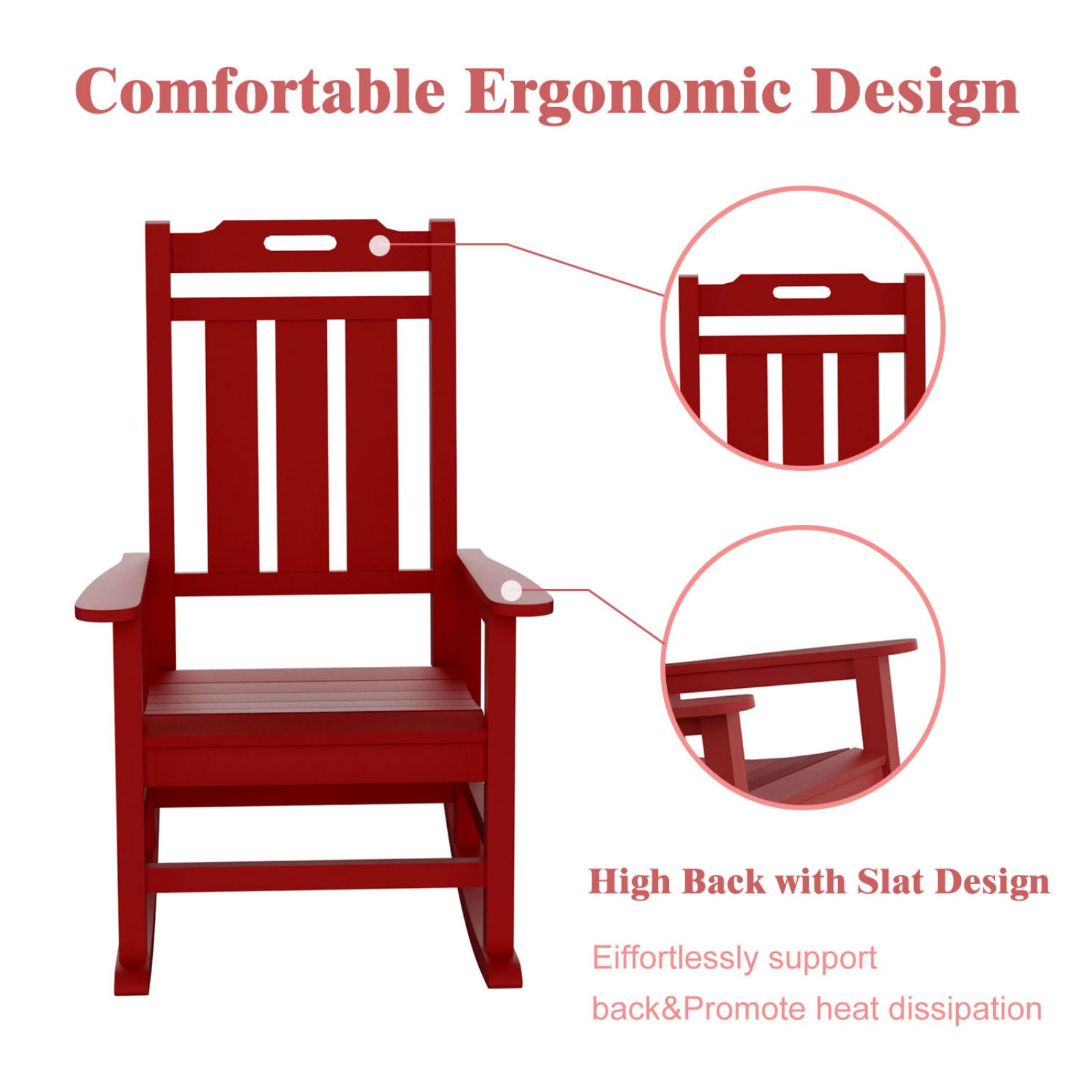 Forclover HYFAS04WH Patio-Chairs - View #4