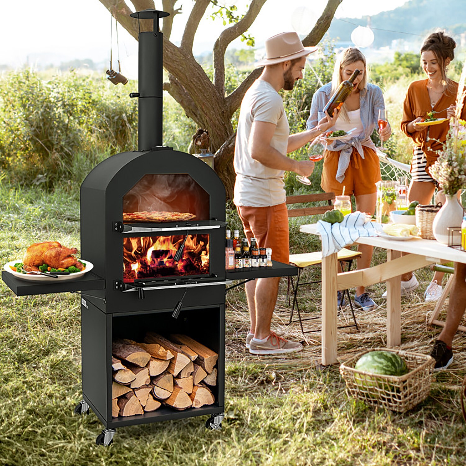 GZMR MO-NP11737 Outdoor-Pizza-Ovens - View #2