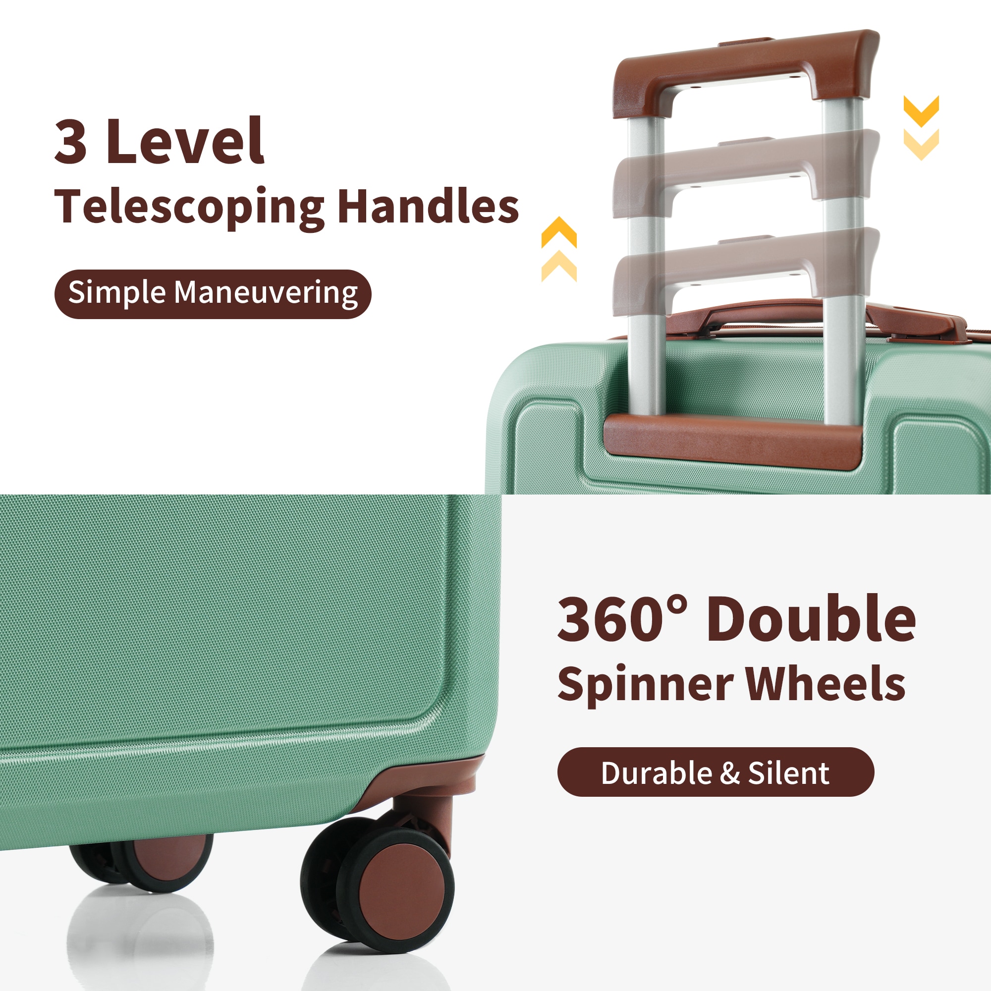 ModernLuxe N732P197378F Luggage-And-Luggage-Sets - View #8