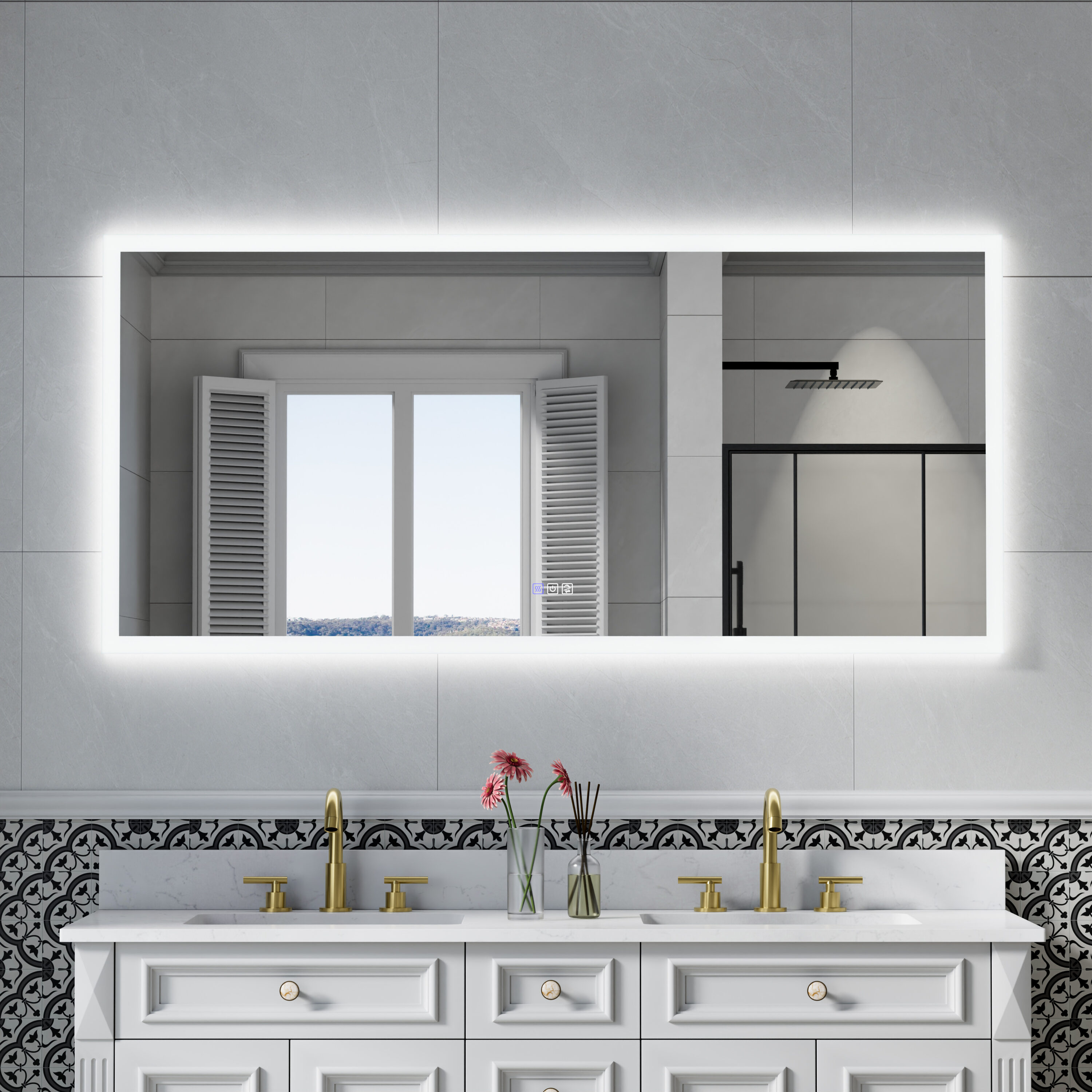 Forclover MRE-7GX6028 Framed-Bath-Mirrors - View #9