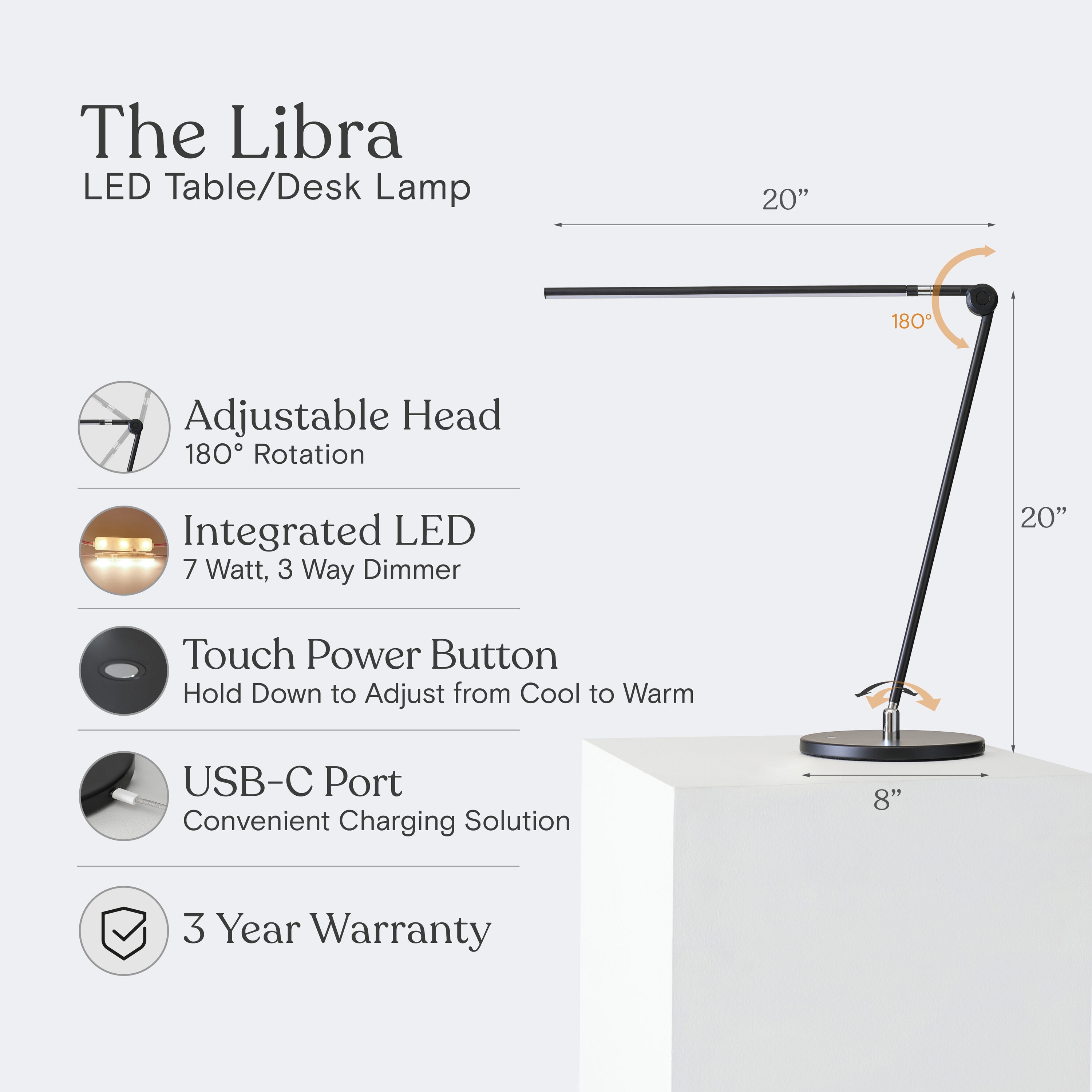 Brightech TL-LBRA-BLK Desk-Table-Lamps - View #4