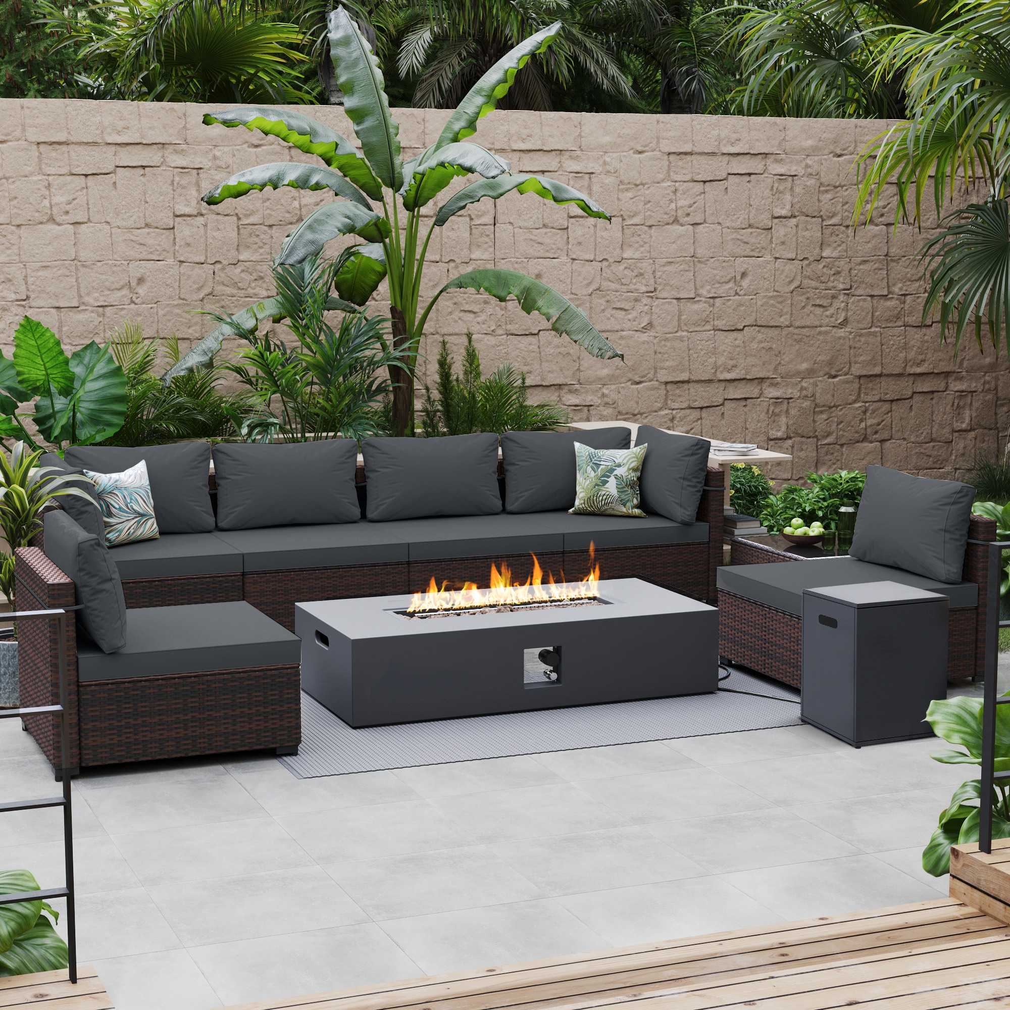 Patio Watcher TBSF-ABC56TDK-DGRAY Patio-Conversation-Sets - View #2