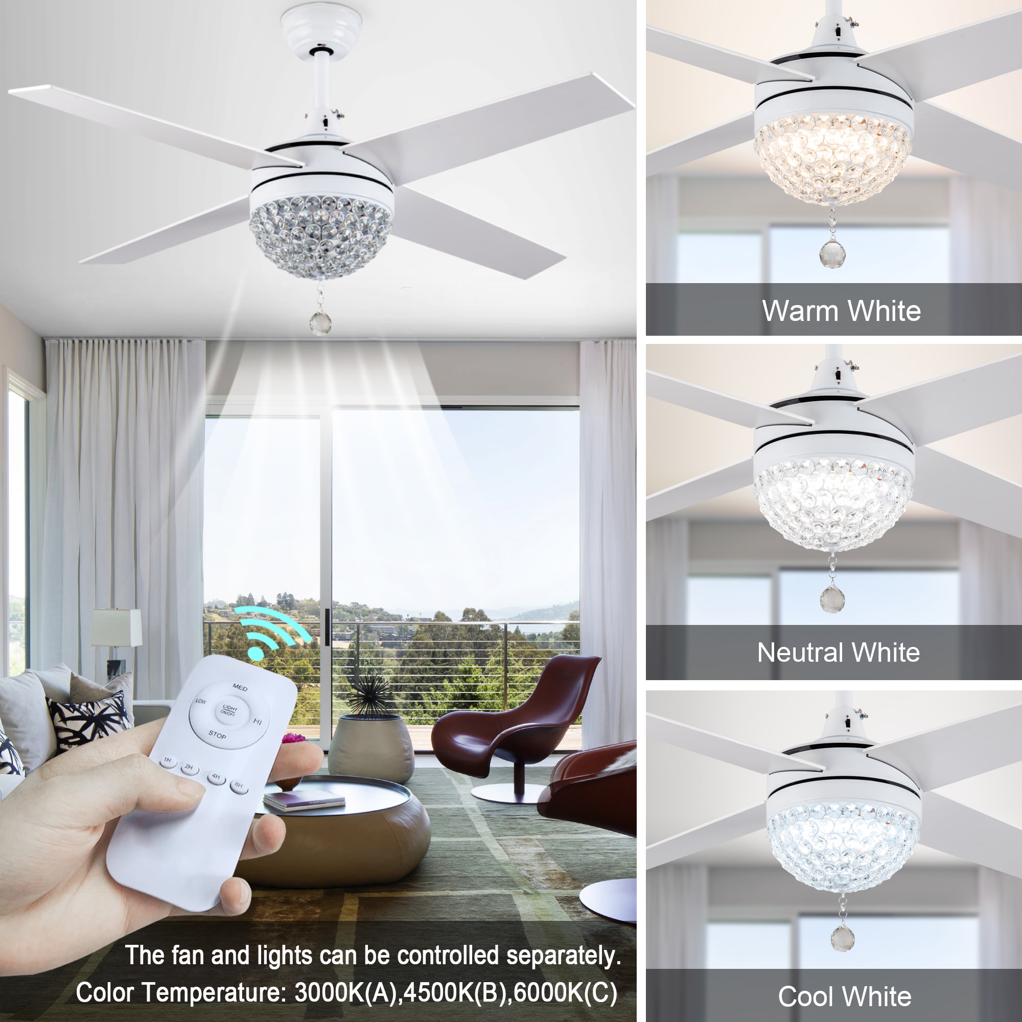 Bella Depot BD2001-W-42 Ceiling-Fans - View #4