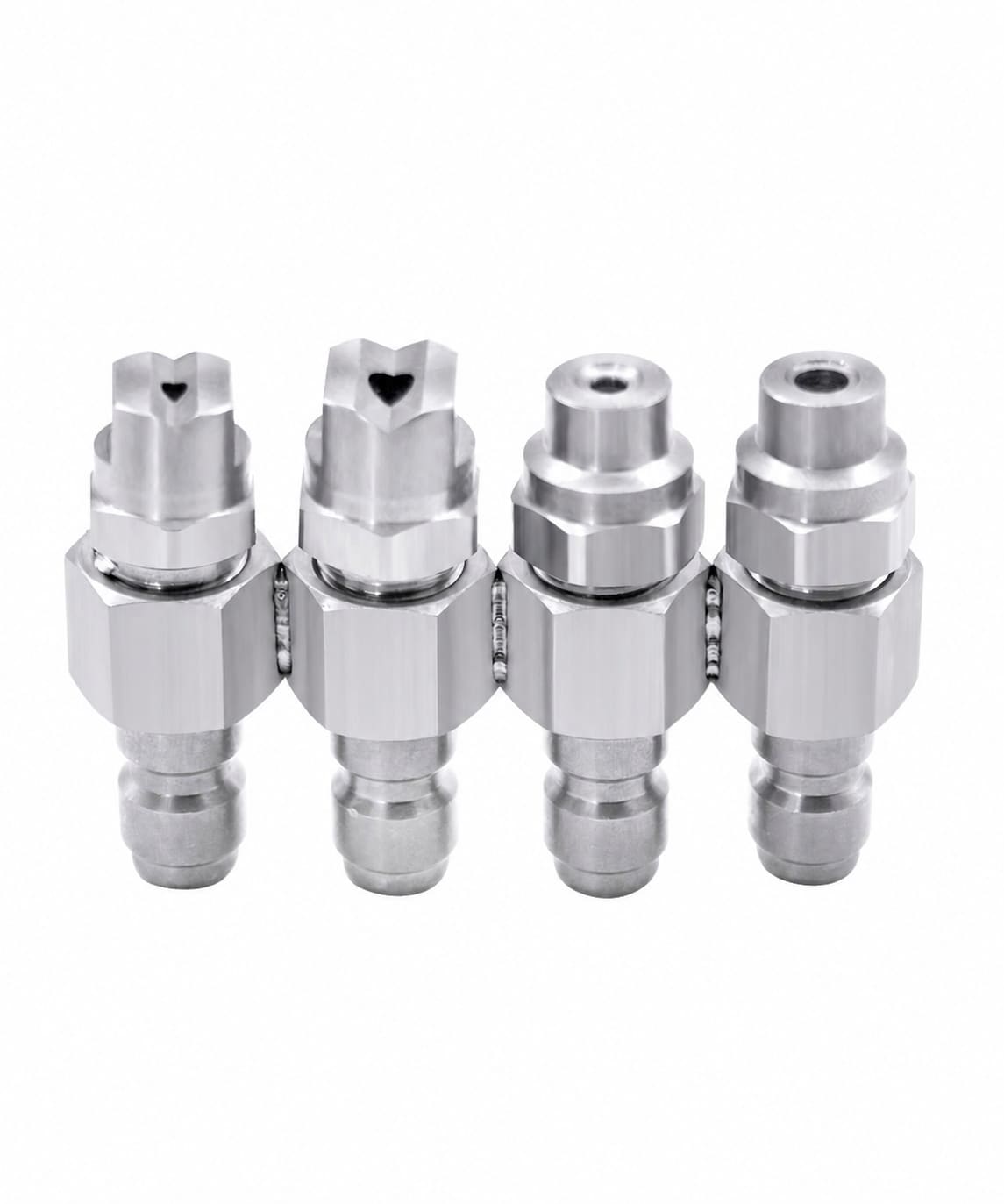 Afoxsos - 4 Way High Pressure Hose Nozzle 4 Tip Soft Wash Nozzle for Quarter Inch Quick Connect ...