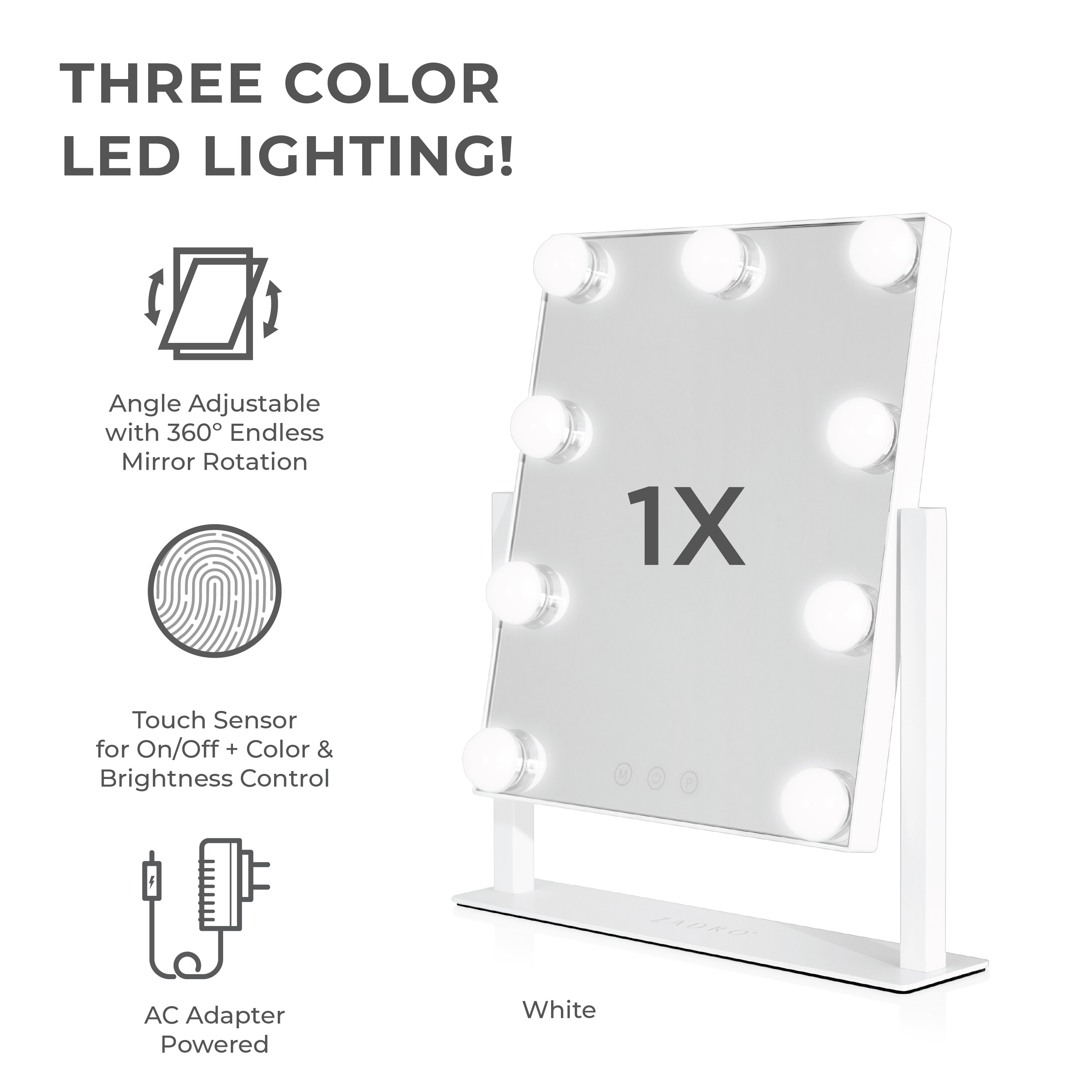 Zadro HLVART11 Makeup-Mirrors - View #13
