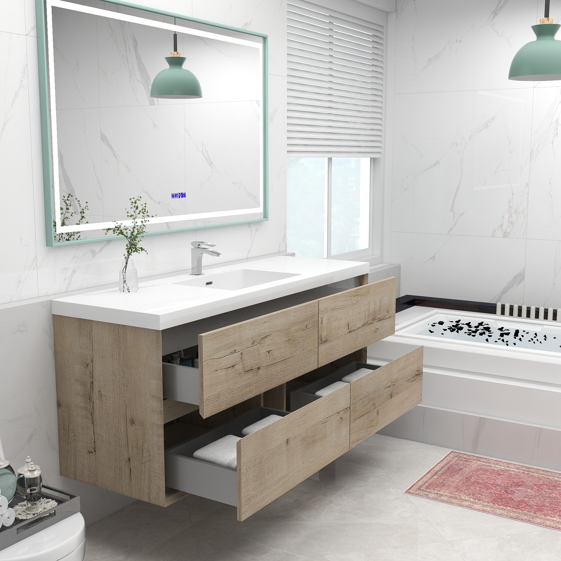 BV Better Vanity SLIM60S-WO Bath-Vanity-Combo - View #7