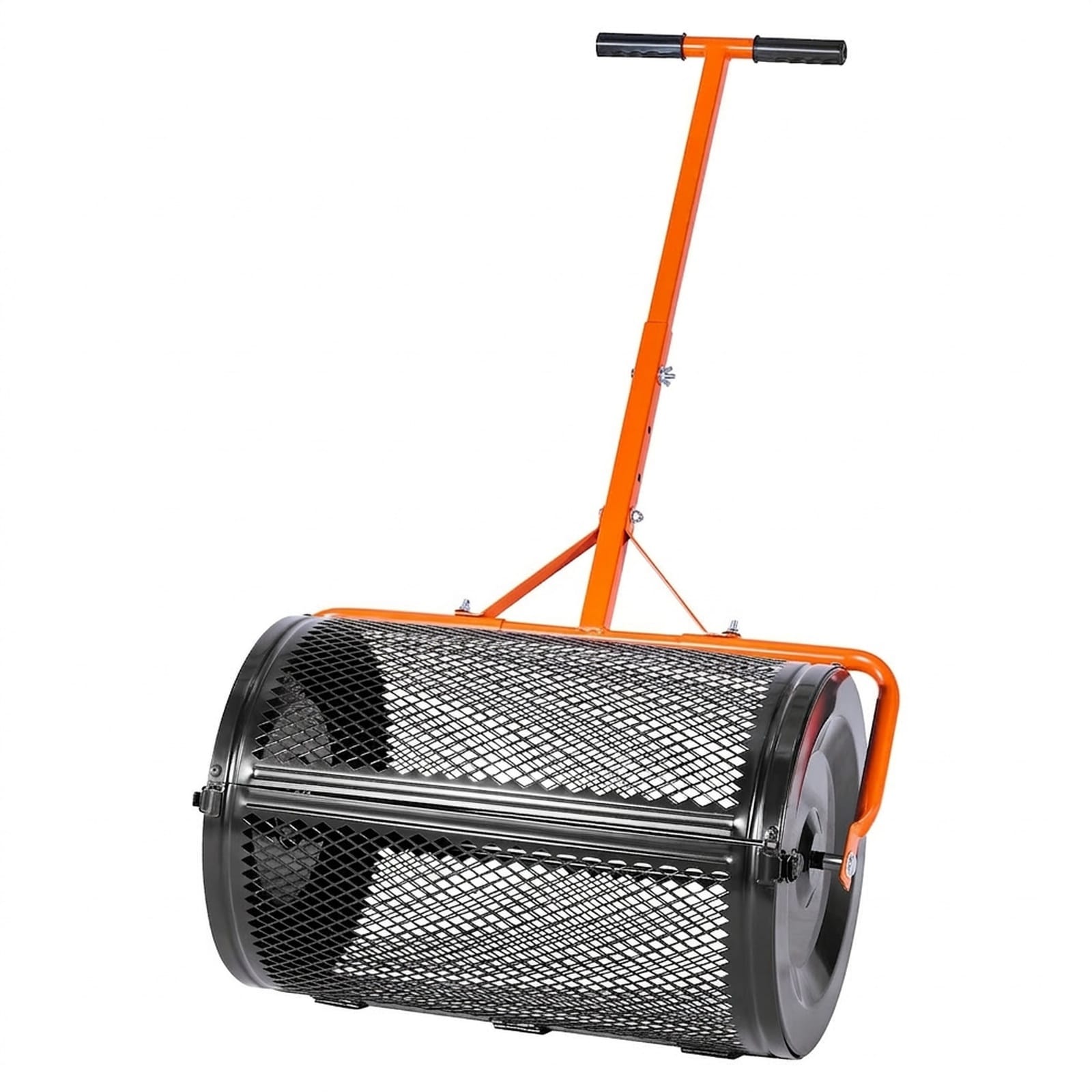 GIVIMO - Compost Spreader 24 in Wide Peat Moss Spreader with T Shaped Handle 3 Heights Adjustable...