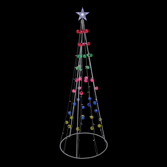 Northlight 72-in Christmas Tree Light with Multicolor Incandescent ...