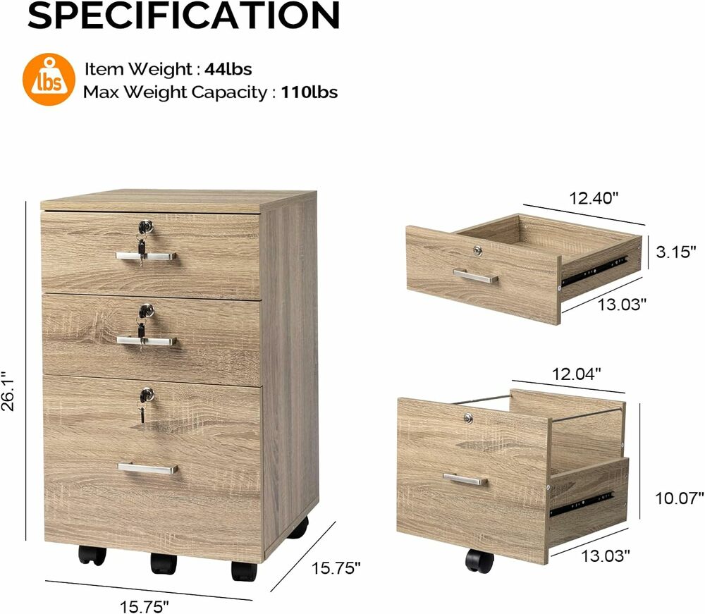Winado 155585327278 Filing-Cabinets - View #9