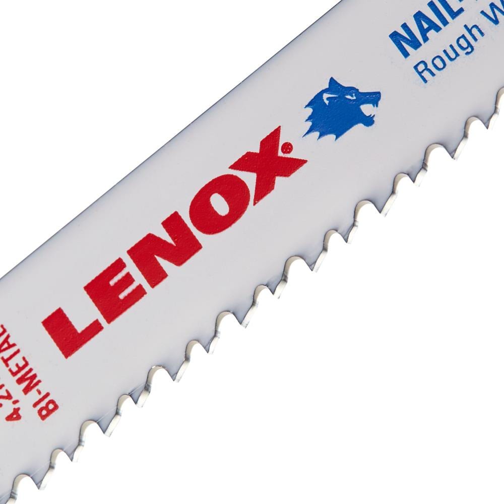 at LENOX in department Saw Blade Bi-metal Blades Saw Reciprocating Cutting (5-Pack) 6-TPI 9-in Reciprocating Wood the