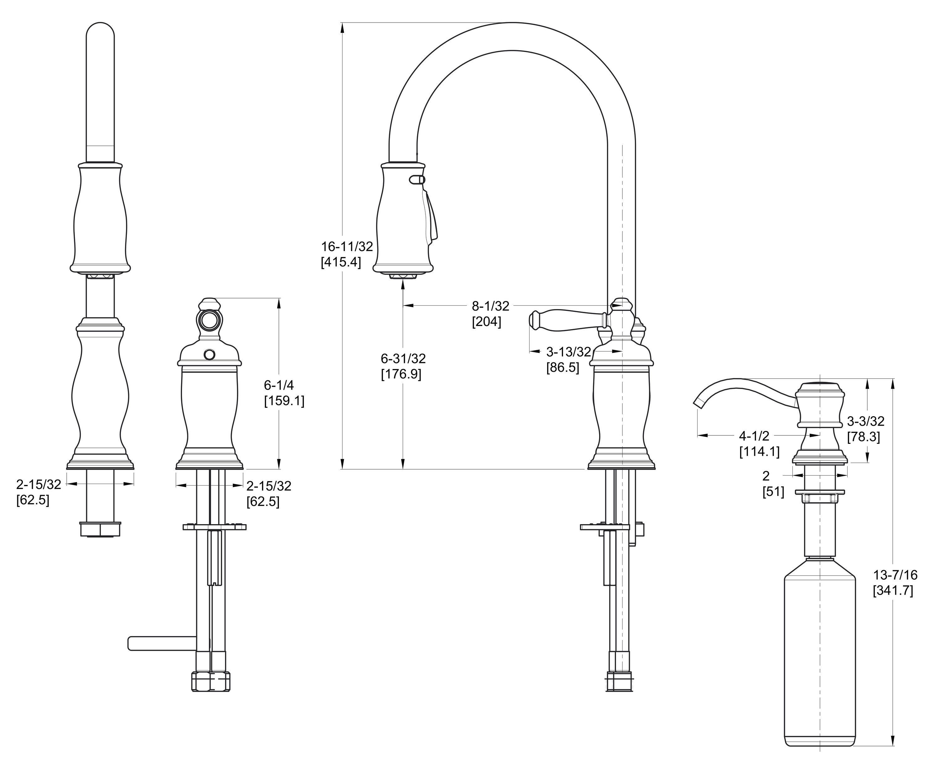 Pfister Hanover Tuscan Bronze Single Handle Pull-down Kitchen Faucet ...