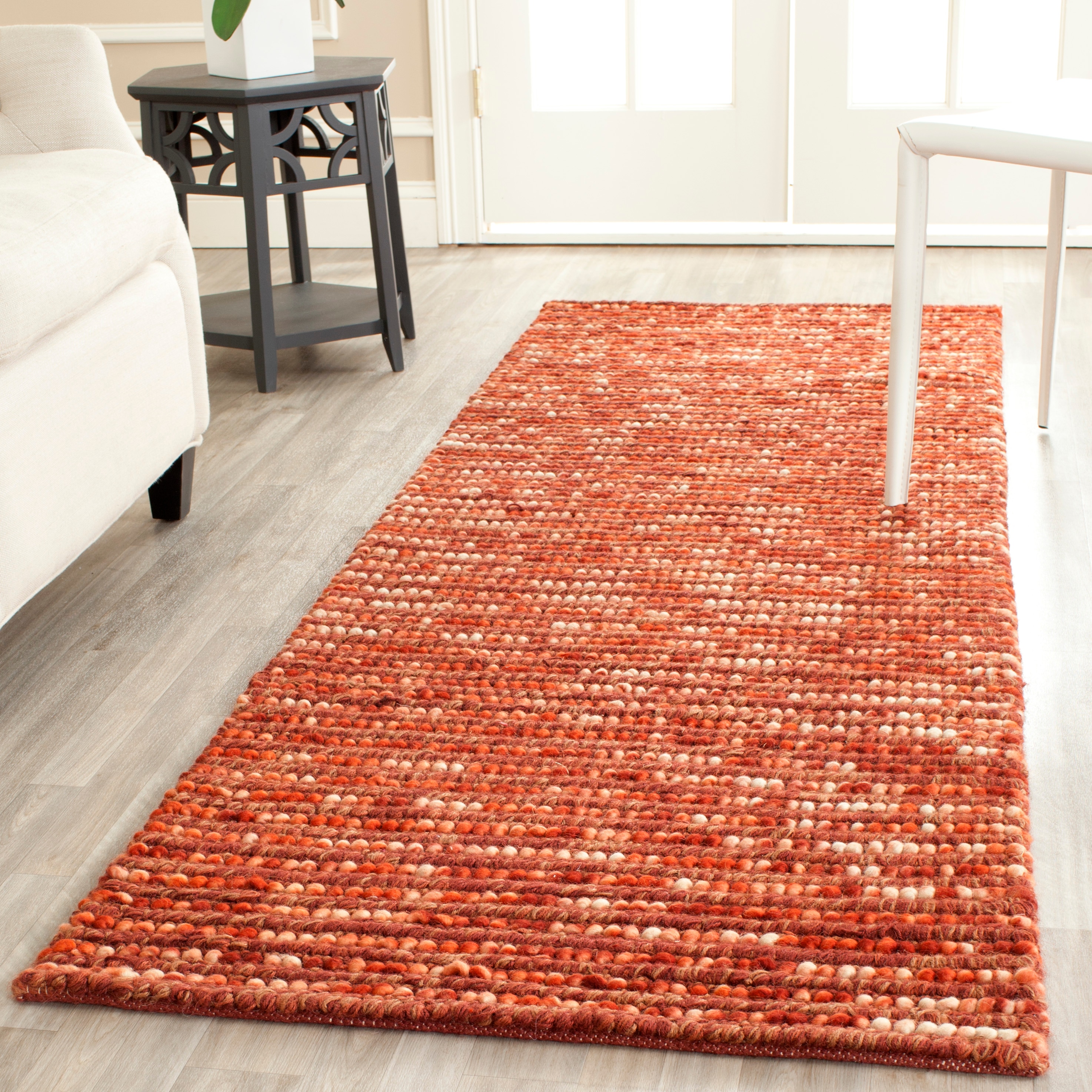Safavieh BOH525C-28 Bohemian Lina 3 x 8 (ft) Synthetic Rust/Multi Rectangular Indoor Abstract Bohemian/Eclectic Runner rug