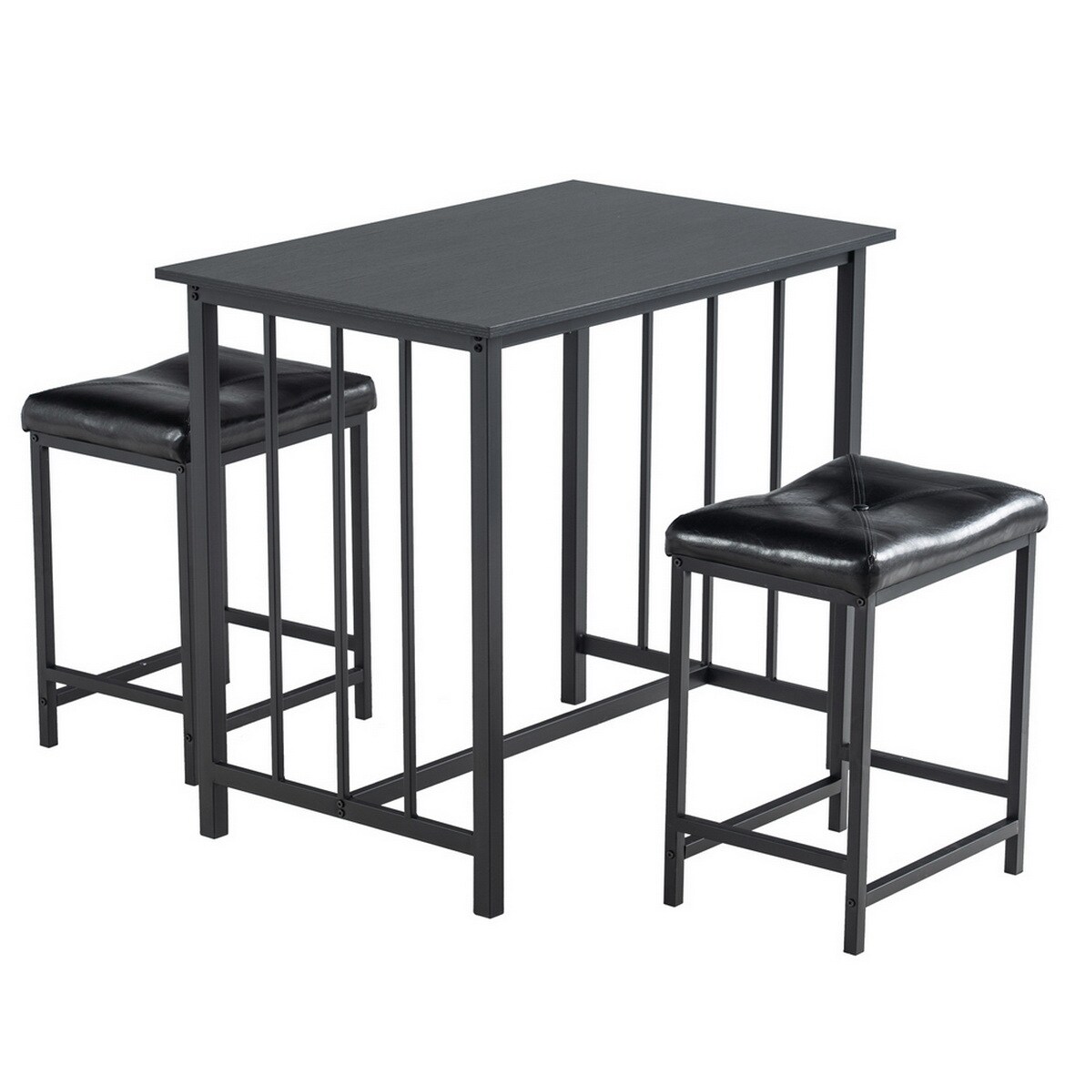 Winado 303868585529 Gray Contemporary/Modern Dining Room Set with Rectangular Table (Seats 330)