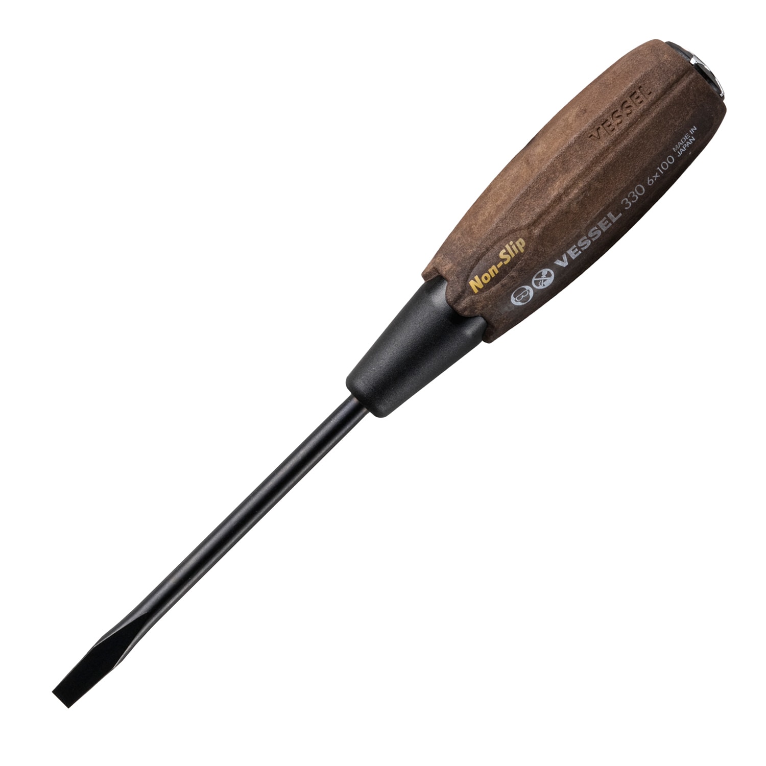 VESSEL 330S6100 6-mm 4-in Magnetic Slotted Screwdriver