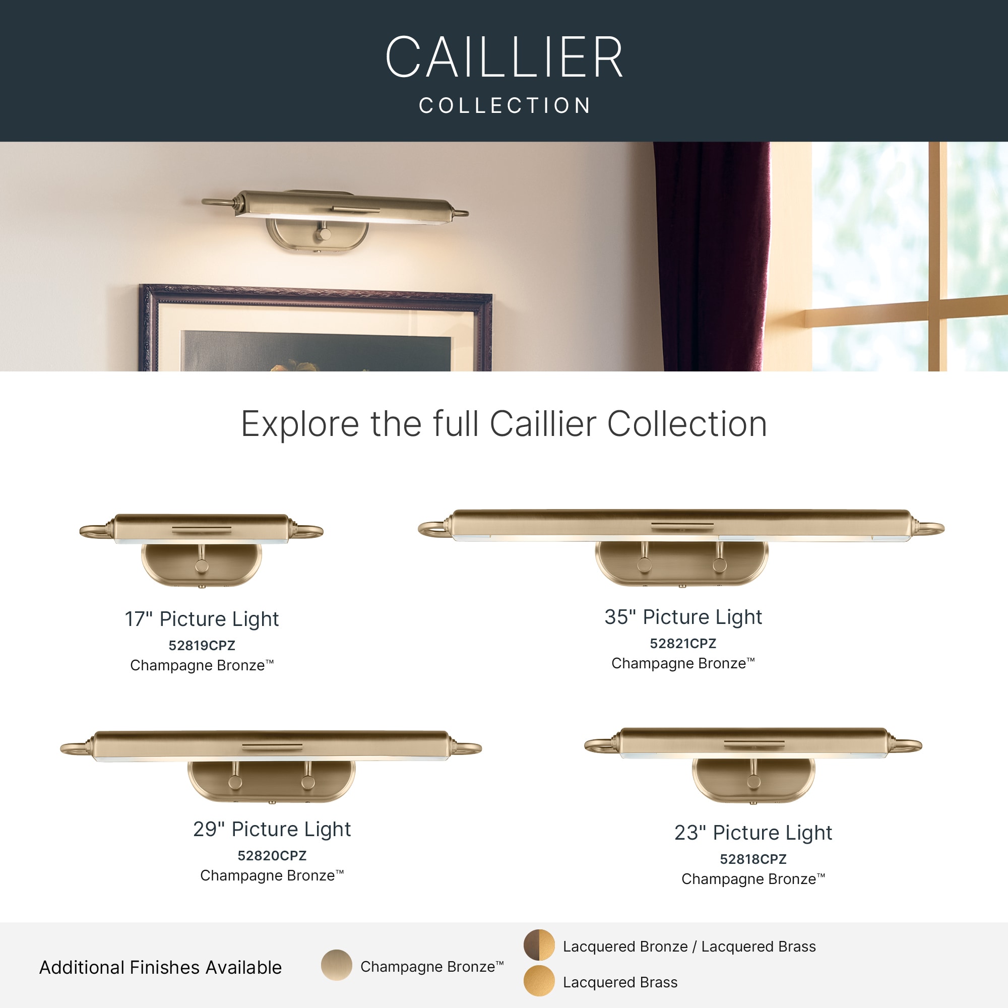 Kichler 52819CPZ Picture-Lighting - View #10