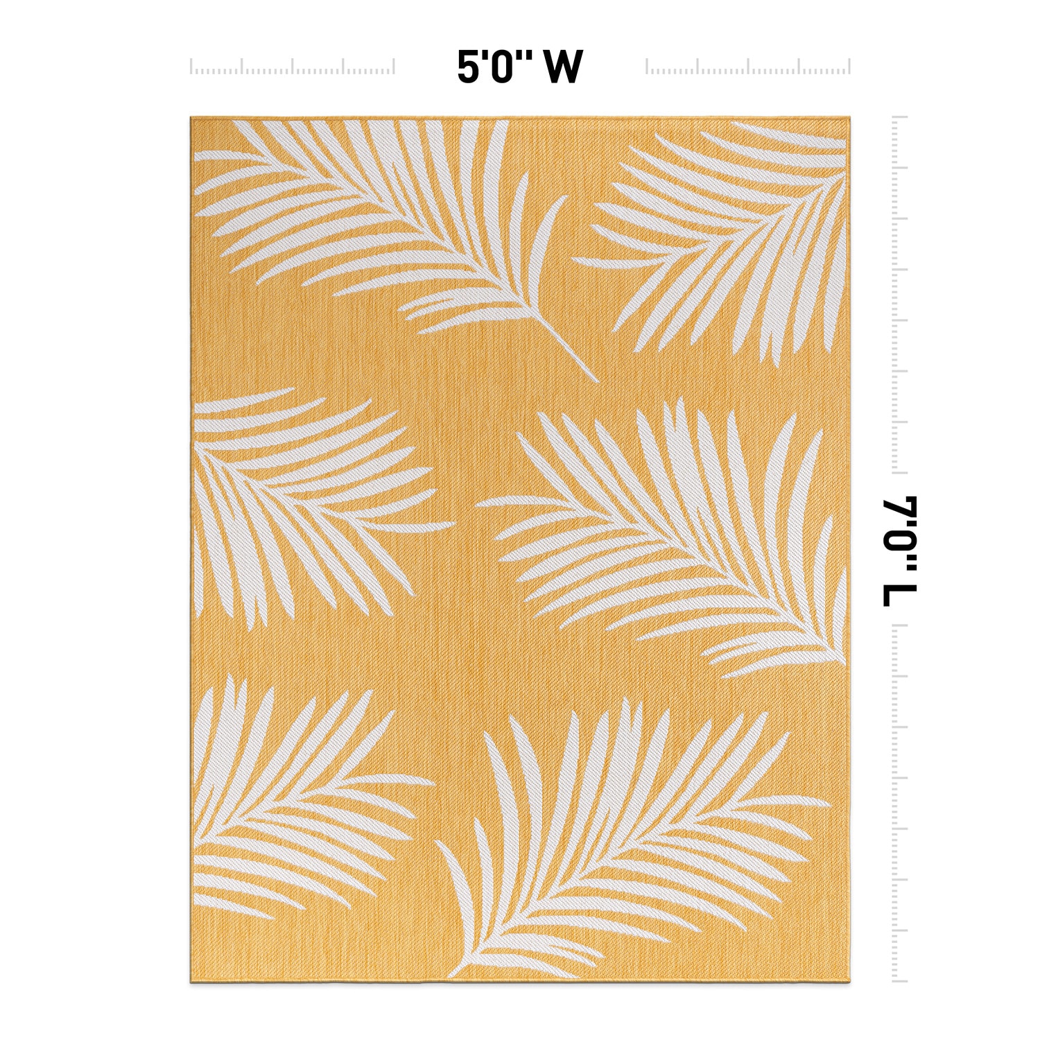 World Rug Gallery 111YELLOW5X7 rugs - View #3