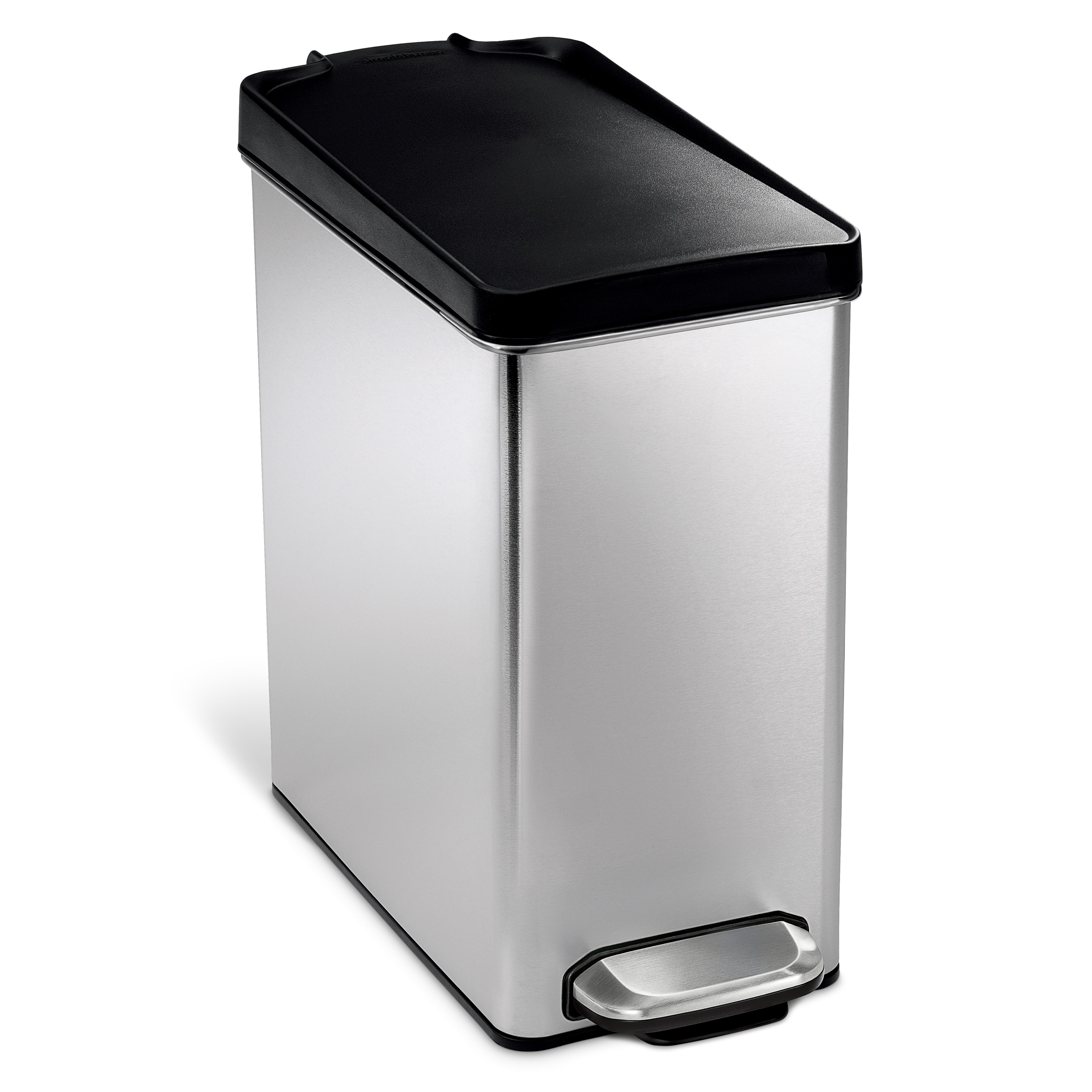 SIMPLE HUMAN TRASH CAN REVIEW 6 LITER 1.6 GALLONS BEST TRASH CAN