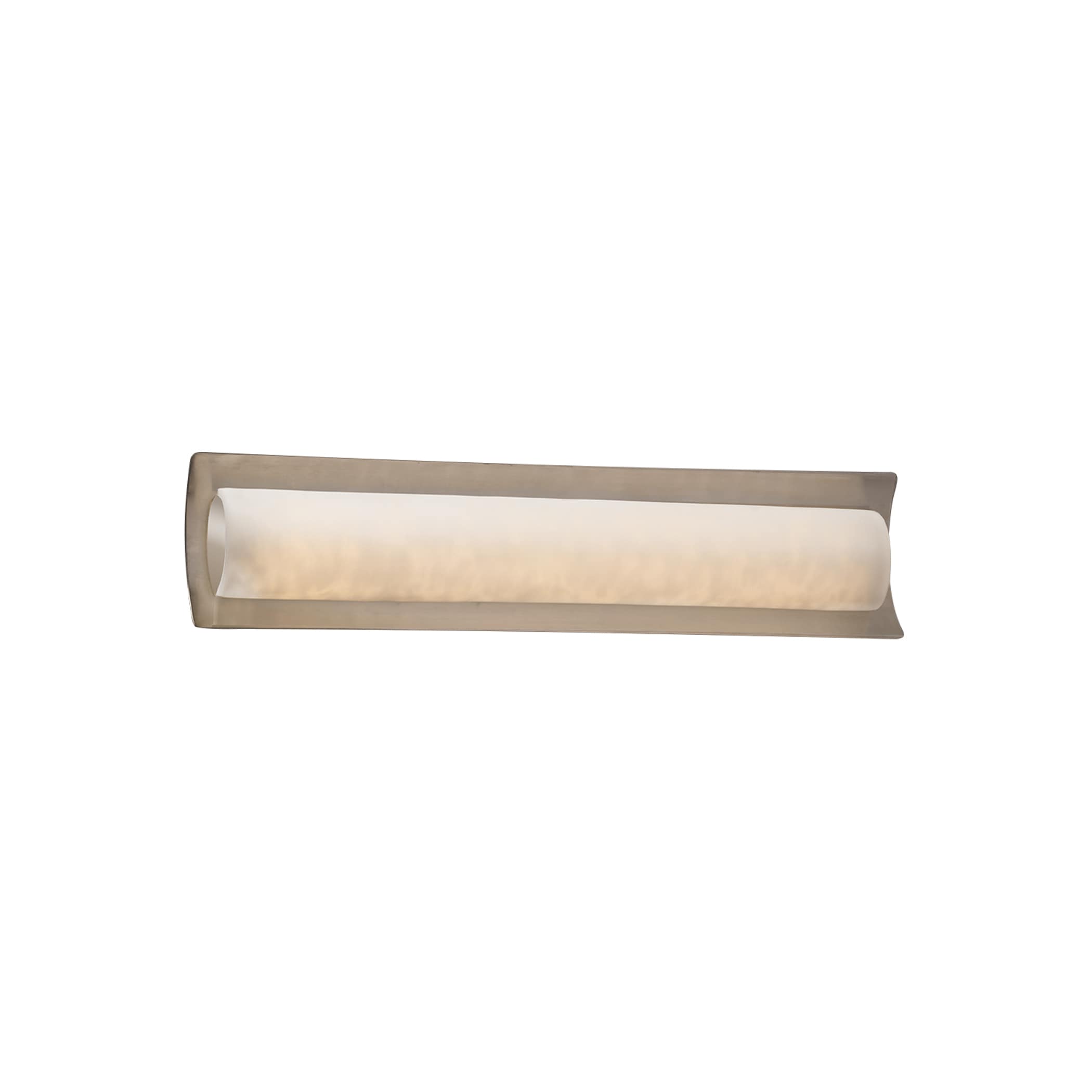 Justice Design Group CLD-8631-NCKL Clouds 21.5-in 1-Light Brushed Nickel LED Transitional Vanity Light