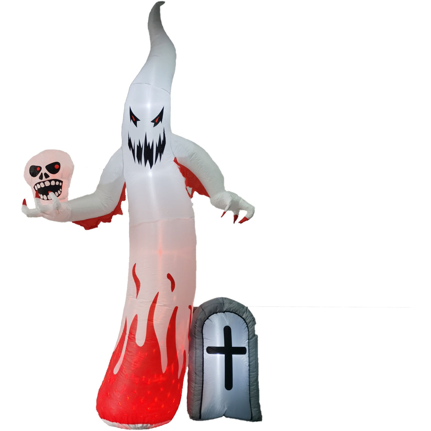 Haunted Hill Farm 9-ft Lighted Ghost Inflatable In The Outdoor 