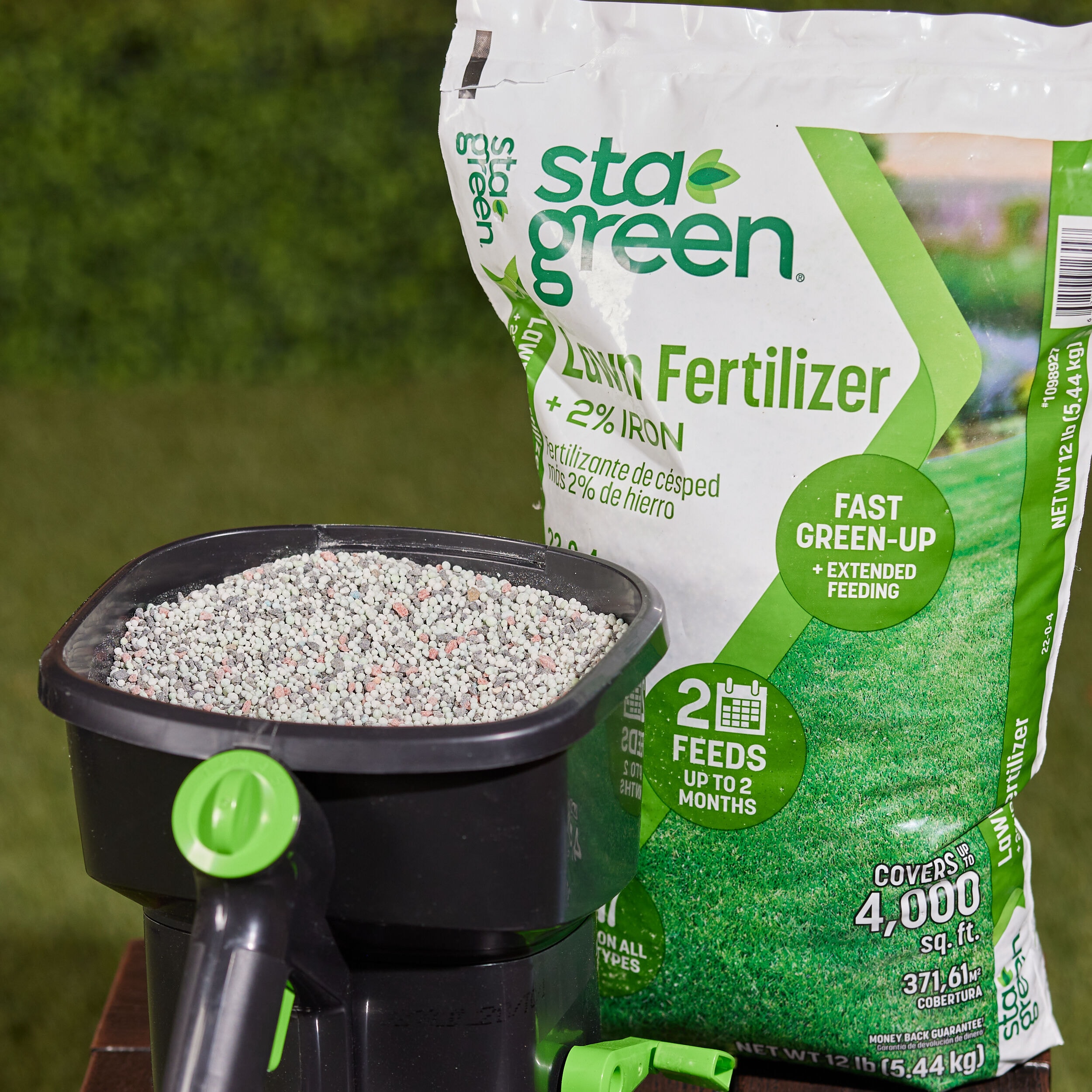 Sta-Green All Season Plus Iron 12-lb 4000-sq ft 22-0-4 All
