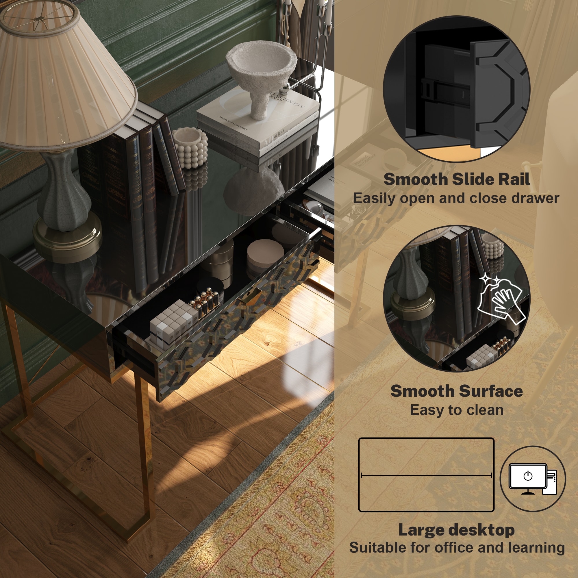 Clihome CL-DK1-BK Console-Sofa-Tables - View #11