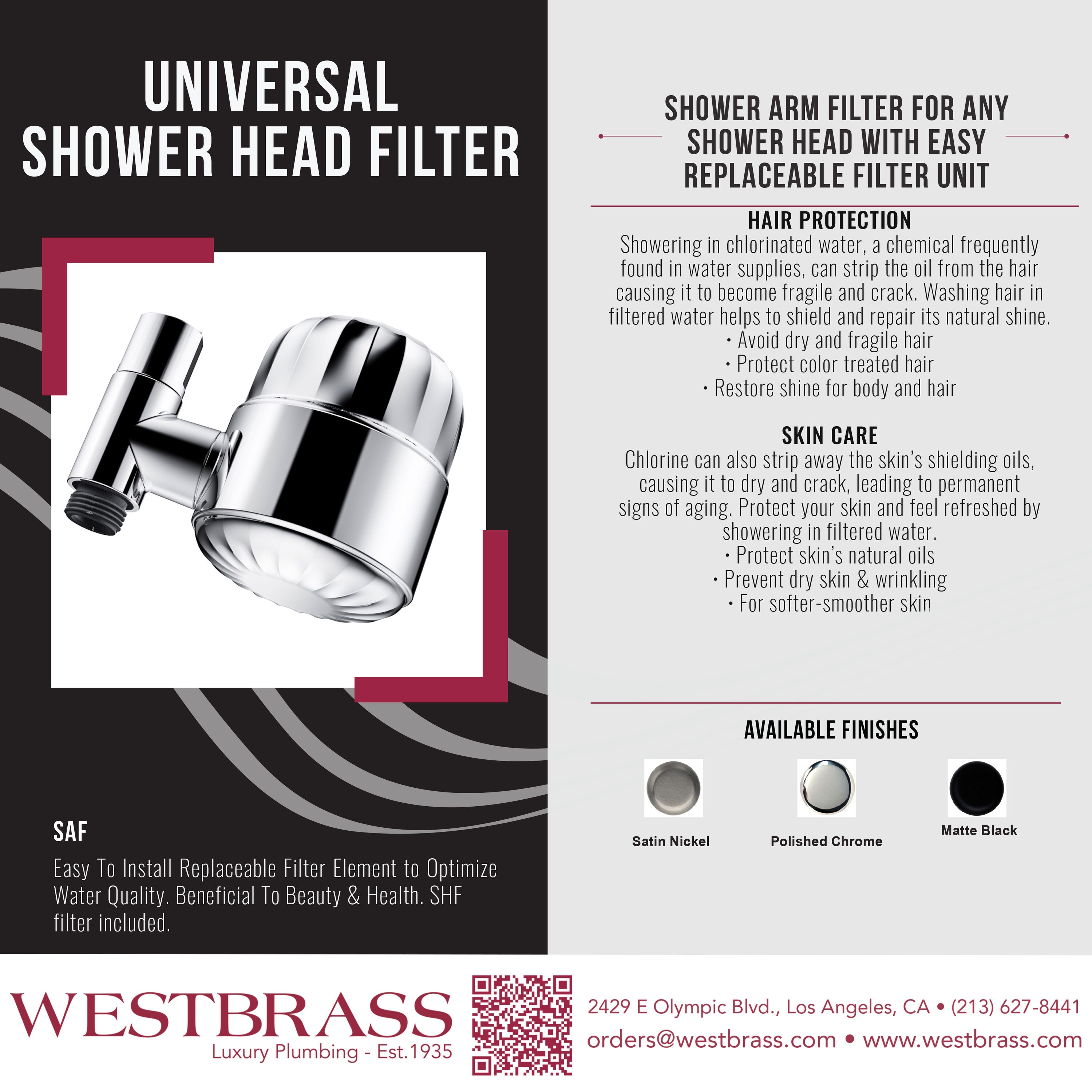 Westbrass SAF-26 Shower-Head-Filters - View #4