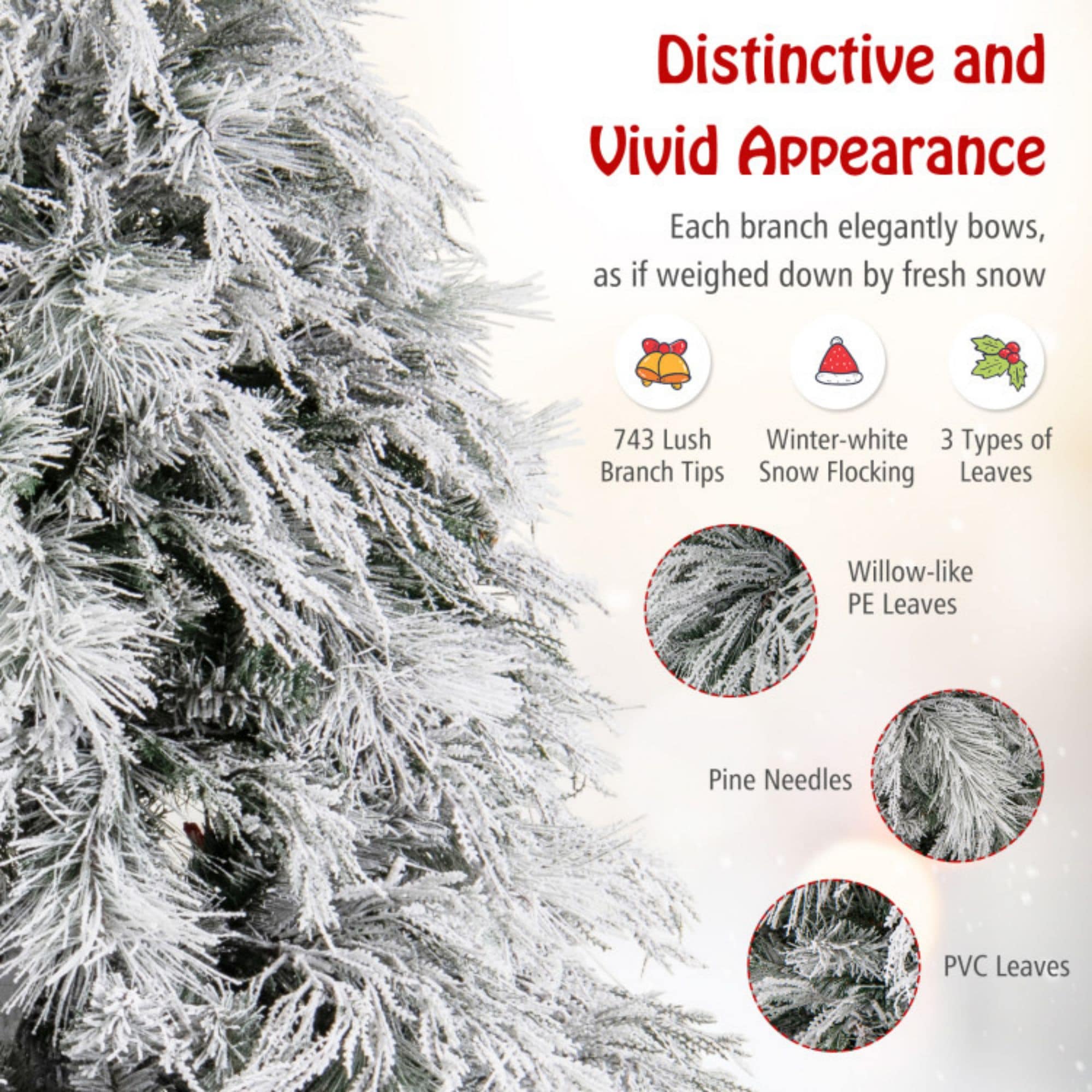 WELLFOR CR-K-M0544GN Artificial-Christmas-Trees - View #4