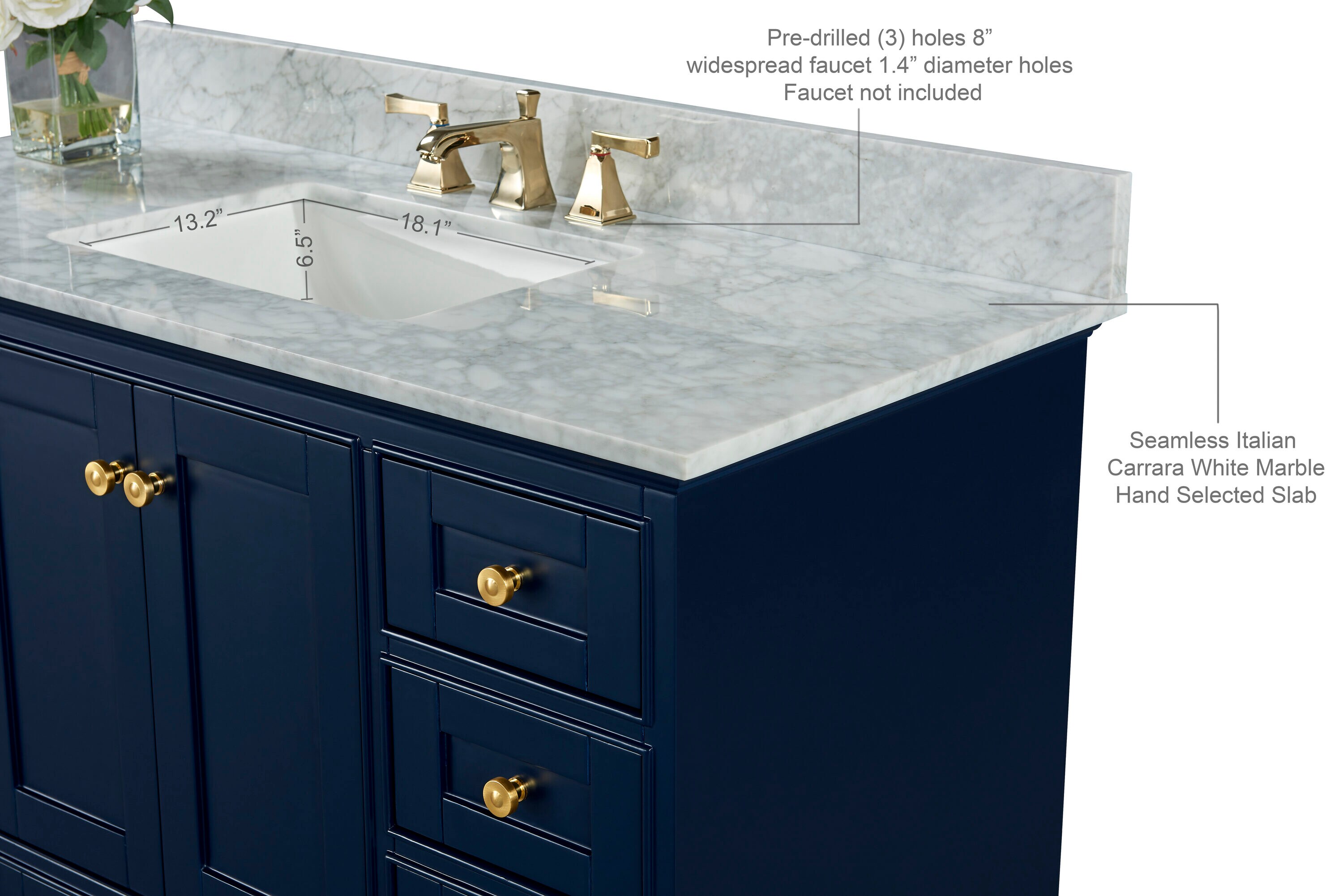 Ancerre Designs VTSAUDREY48HBCWGD Bath-Vanity-Combo - View #4