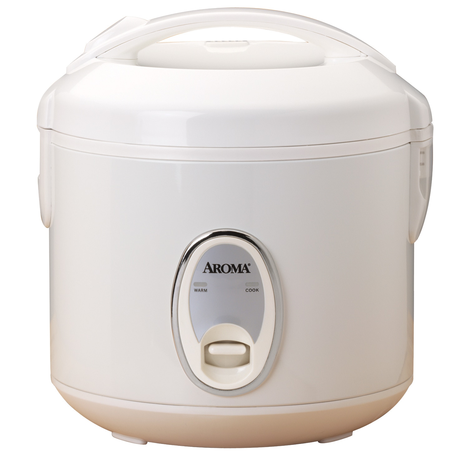 IMUSA 3-Cup Non-Stick White Rice Cooker with Non-Stick Cooking Pot