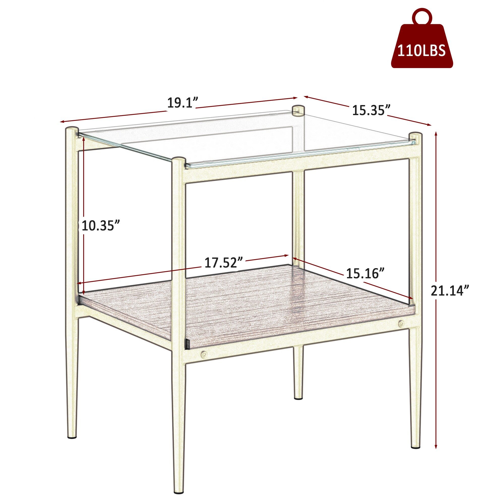 Maocao Hoom JLP184248 End-Tables - View #4