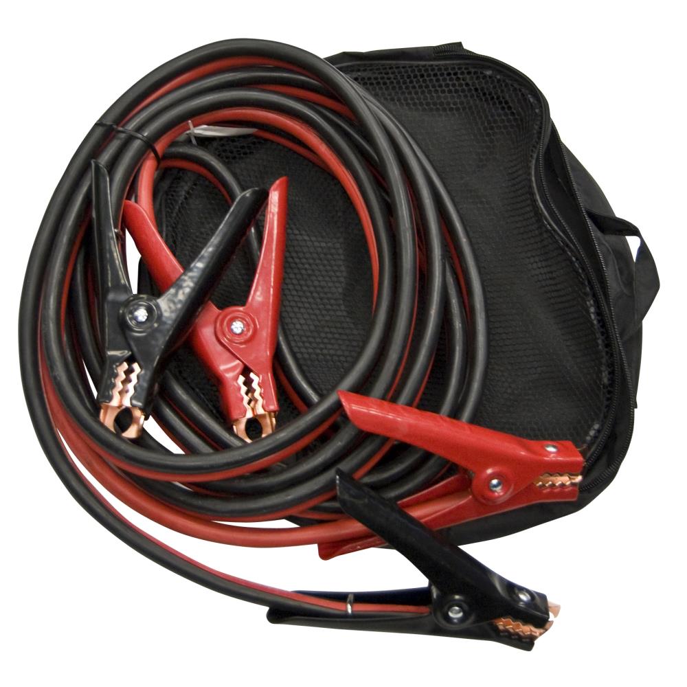 Heavy Service Jumper / Booster Cables: 16 Feet, 6 Gauge, Ideal for Sedans