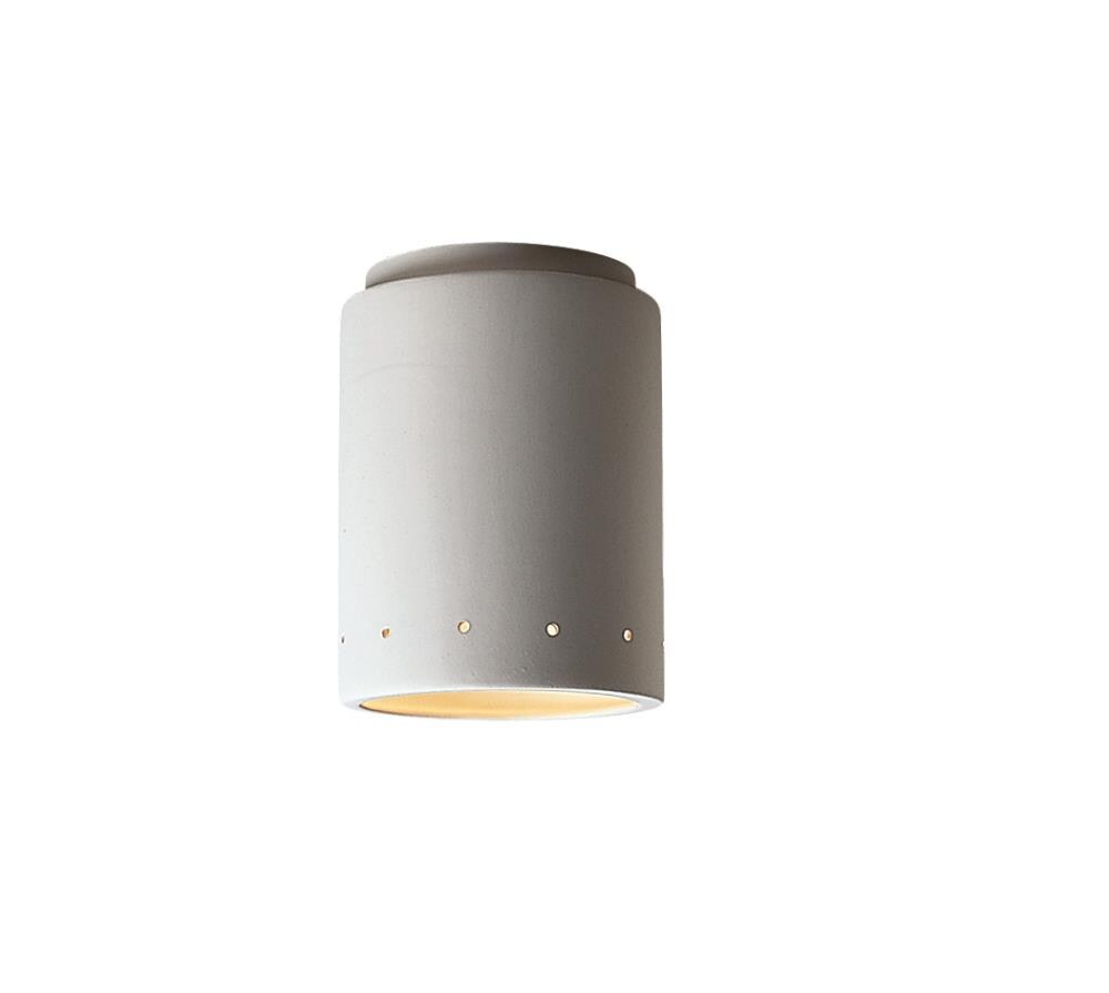 Vanilla Gloss 8.5'' Hand-Finished Ceramic LED Outdoor Flush Mount
